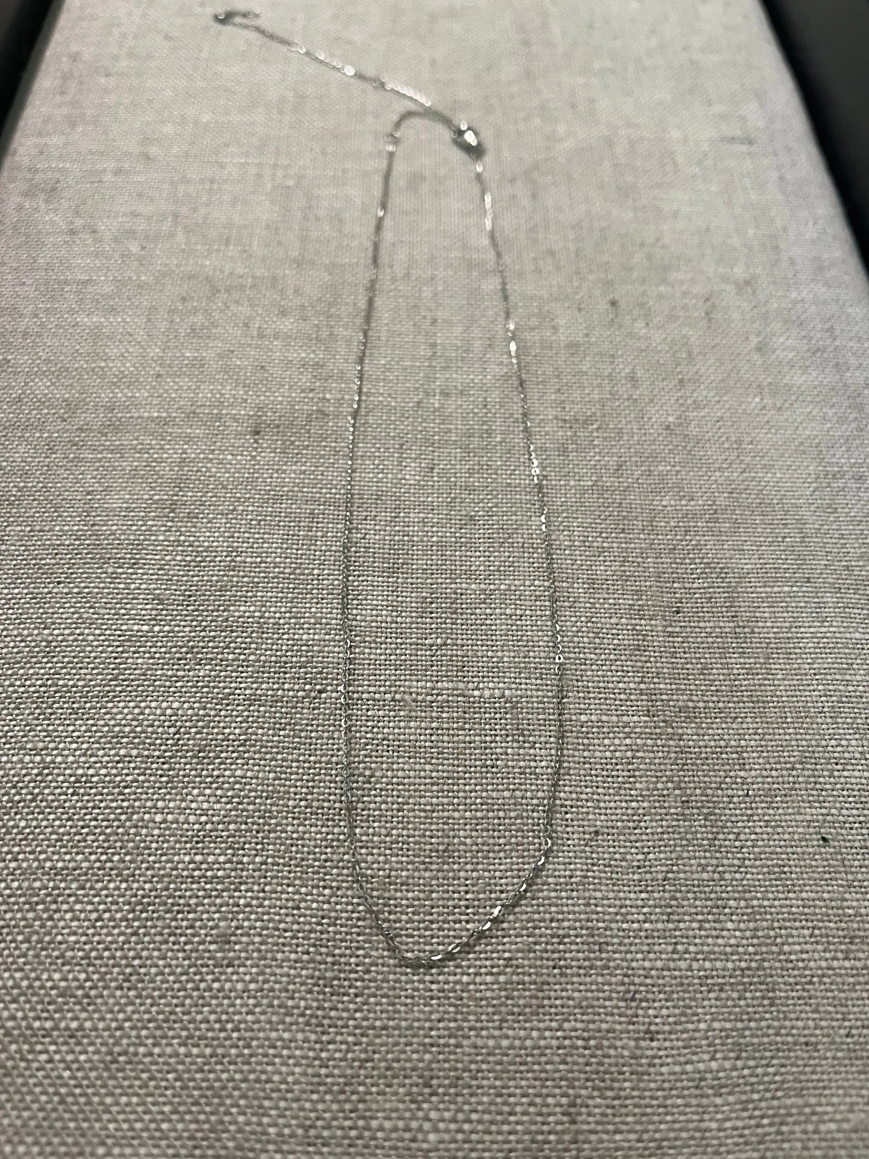 14k White Gold Basic Chain 20"