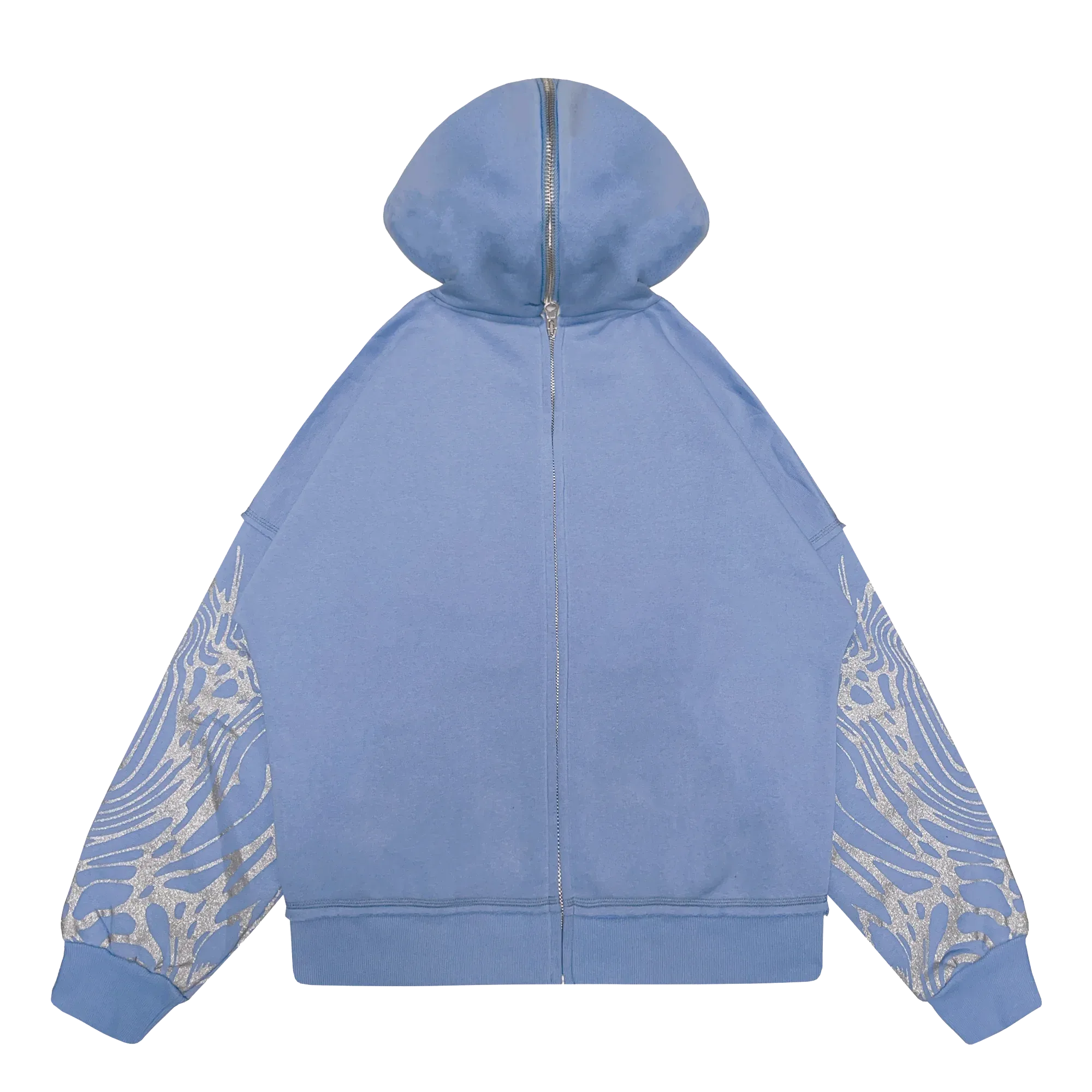 22DABE22 LIGHT BLUE SPLIT ZIP JACKET