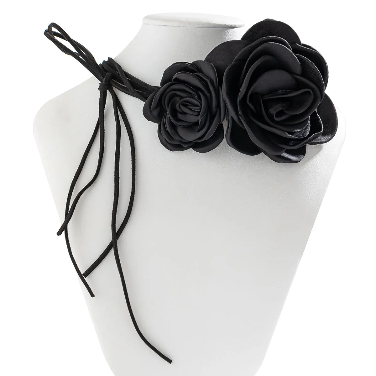 3D Rose Collar & French Camellia Necklace Set for Women by Planderful Verve Collection