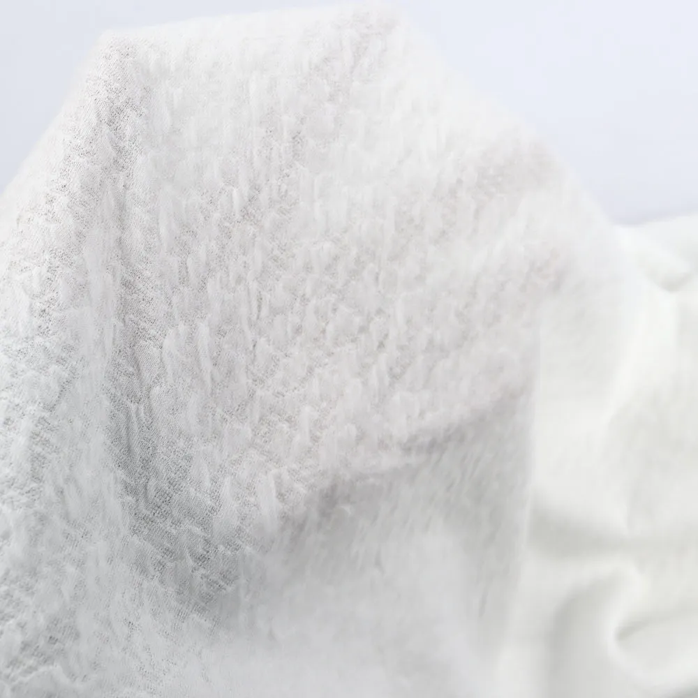 54/55" 2 Color Polyester/Spandex Soft Stretchy Hukuro Knit Jacquard Fabric by the Yard