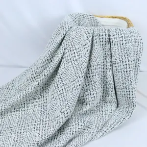 54/56" 270GSM Black and White Irregular Patterned Cotton/Polyester/Spandex Knit Jacquard Fabric by the Yard