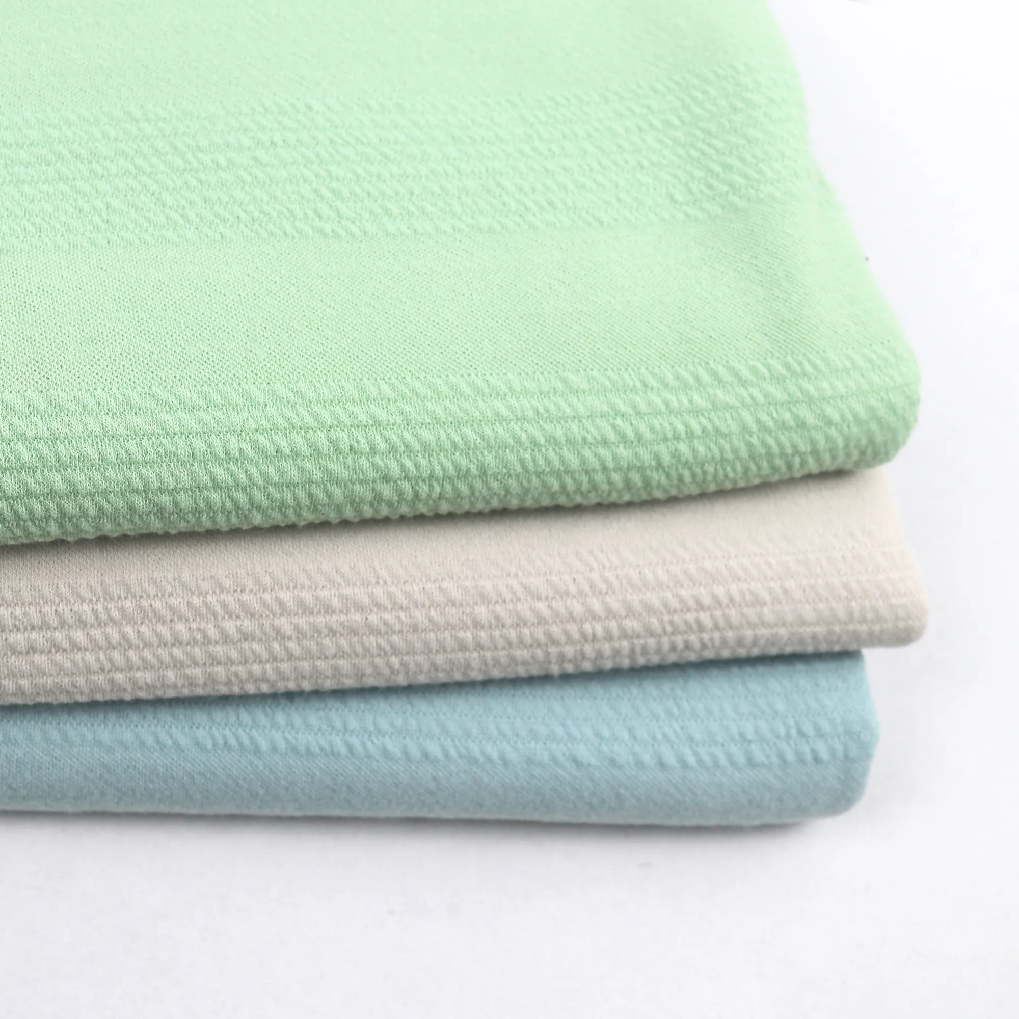 56/58" 3 Color 245GSM Poly Span Hukuro Knit Jacquard Fabric by the Yard