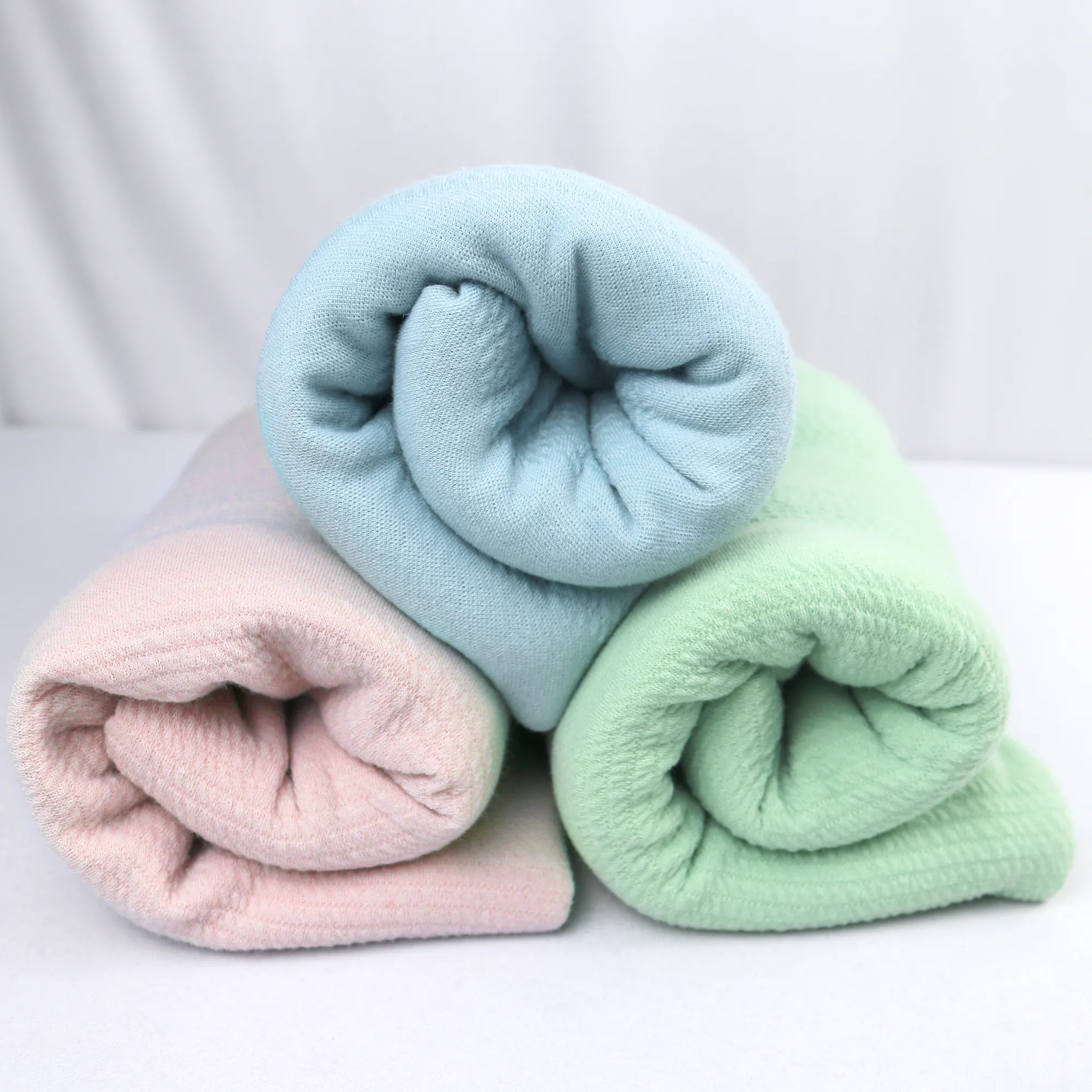 56/58" 3 Color 245GSM Poly Span Hukuro Knit Jacquard Fabric by the Yard