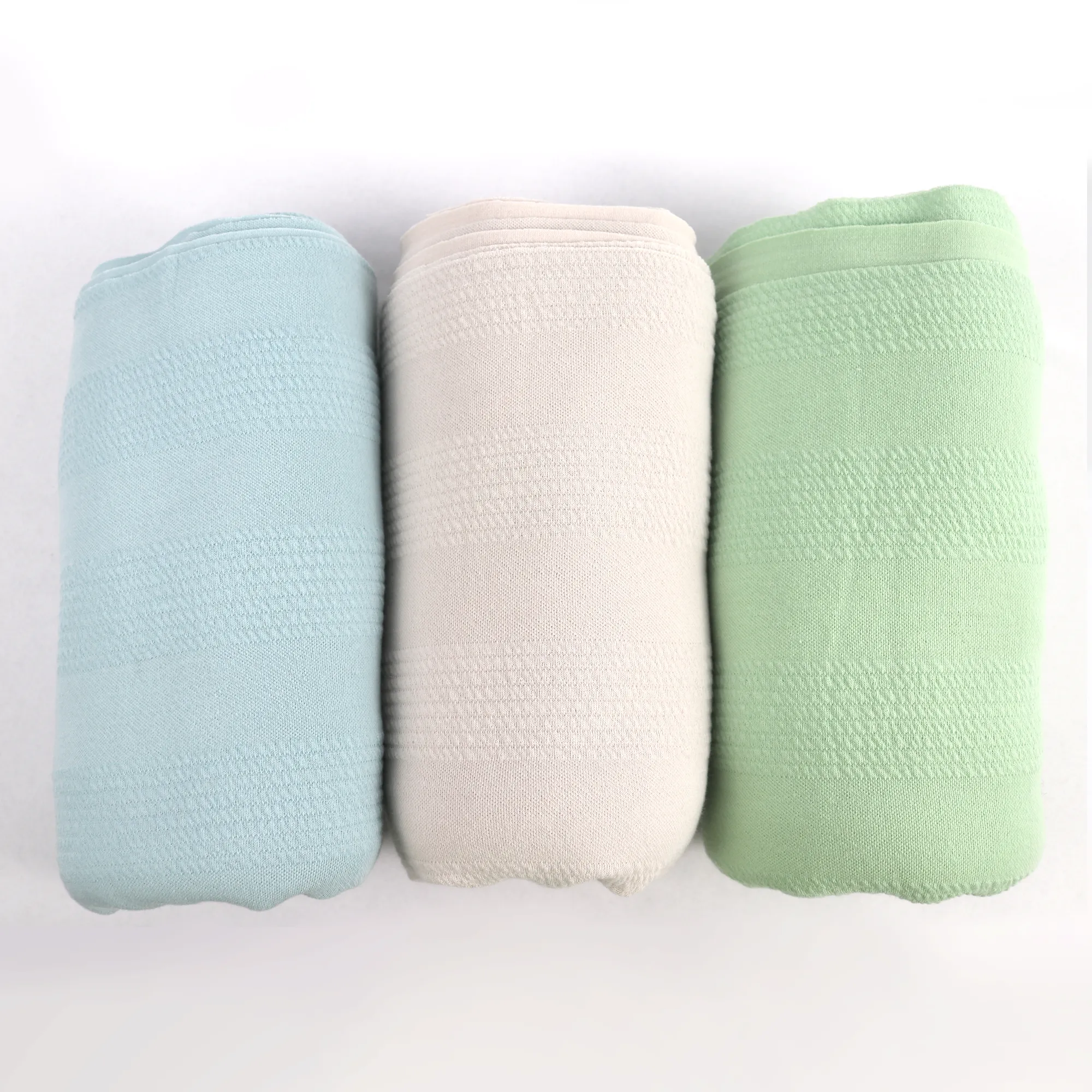 56/58" 3 Color 245GSM Poly Span Hukuro Knit Jacquard Fabric by the Yard
