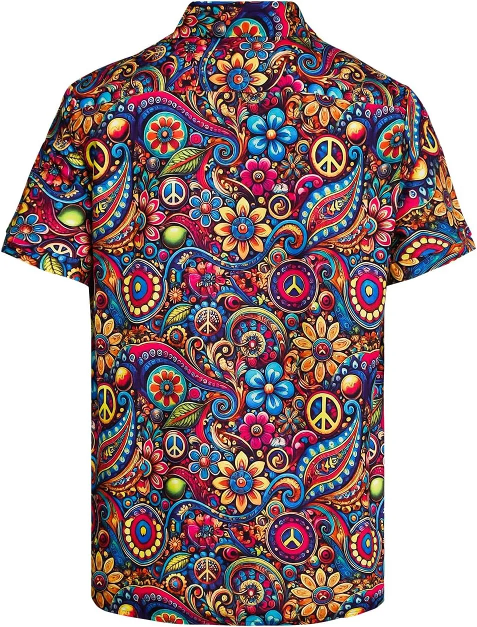 90s 70s Men's Vintage Shirts Casual Short Sleeve Button-Down Shirts Fashion Summer Beach Hawaiian Shirts