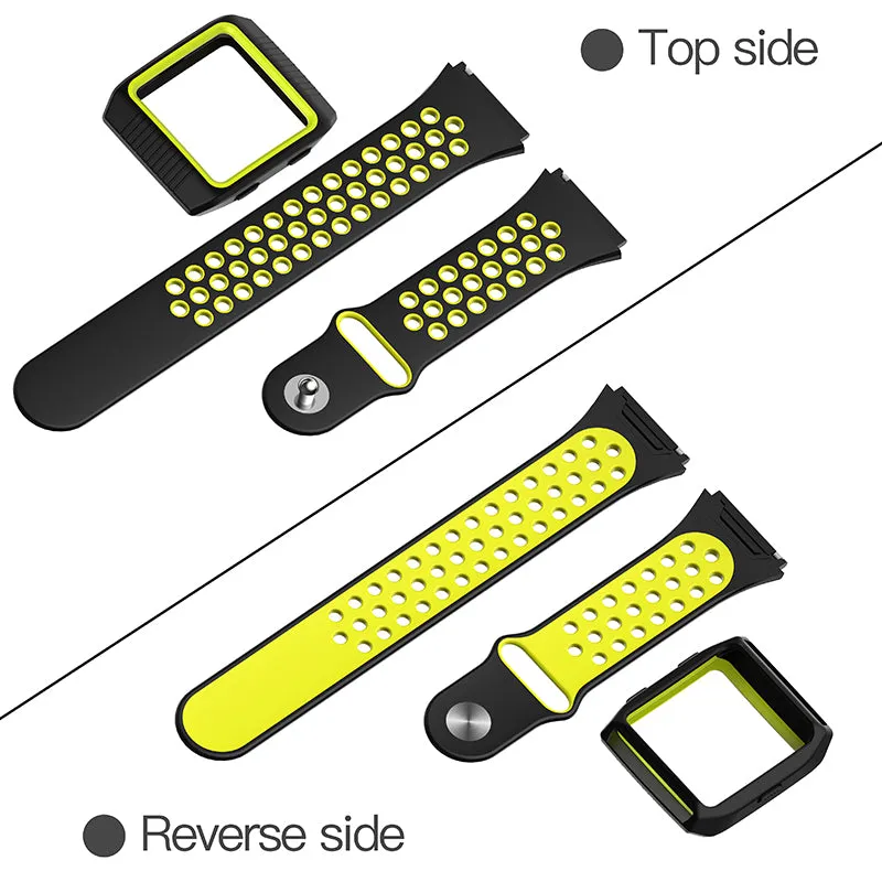 Accessories Set With Silicone Sport Band And Protective Case Cover for Fitbit Ionic Smart Watch