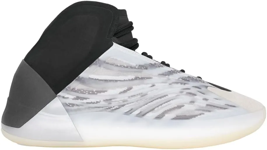 adidas Mens Yeezy Knit Bsktbl Lace Up Sneakers Shoes Casual - Black, Grey