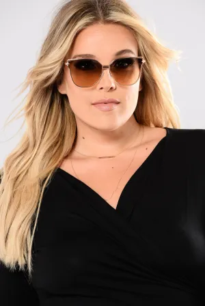 Amalia Sunglasses - Gold/Brown