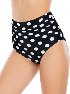 American Trends High Waisted Bikini Bottoms Ruched Tummy Control Swimsuits Bottoms Sexy Swim Bottom Bathing Suits for Women