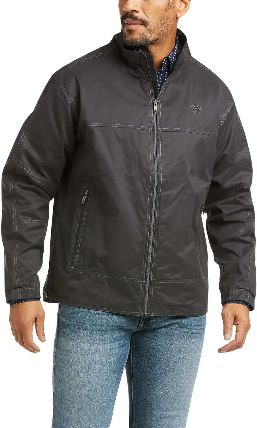 ARIAT Men's Grizzly Canvas Lightweight Jacket