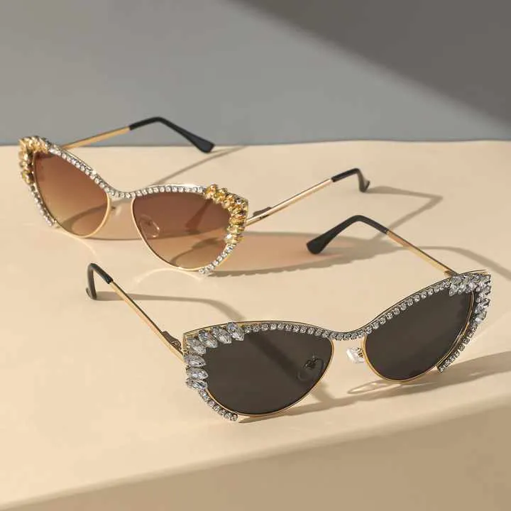 Arrival tweed Style Cat Eye Sunglass-نظارات شمسية جديدة