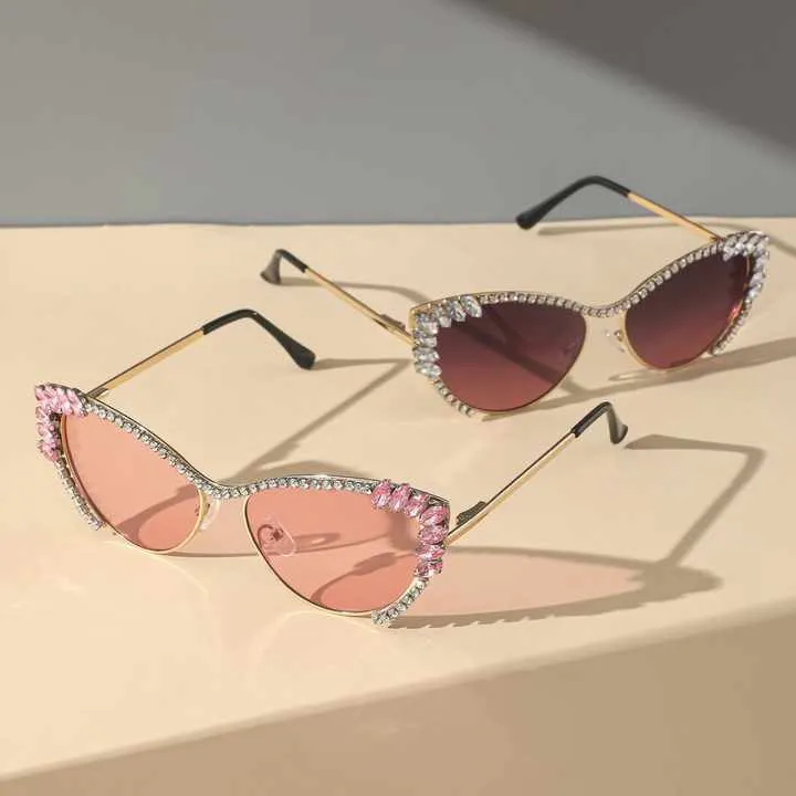 Arrival tweed Style Cat Eye Sunglass-نظارات شمسية جديدة