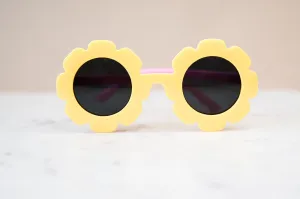 Babeehive Goods Toddler & Kid Daisy Sunglasses - Yellow & Pink