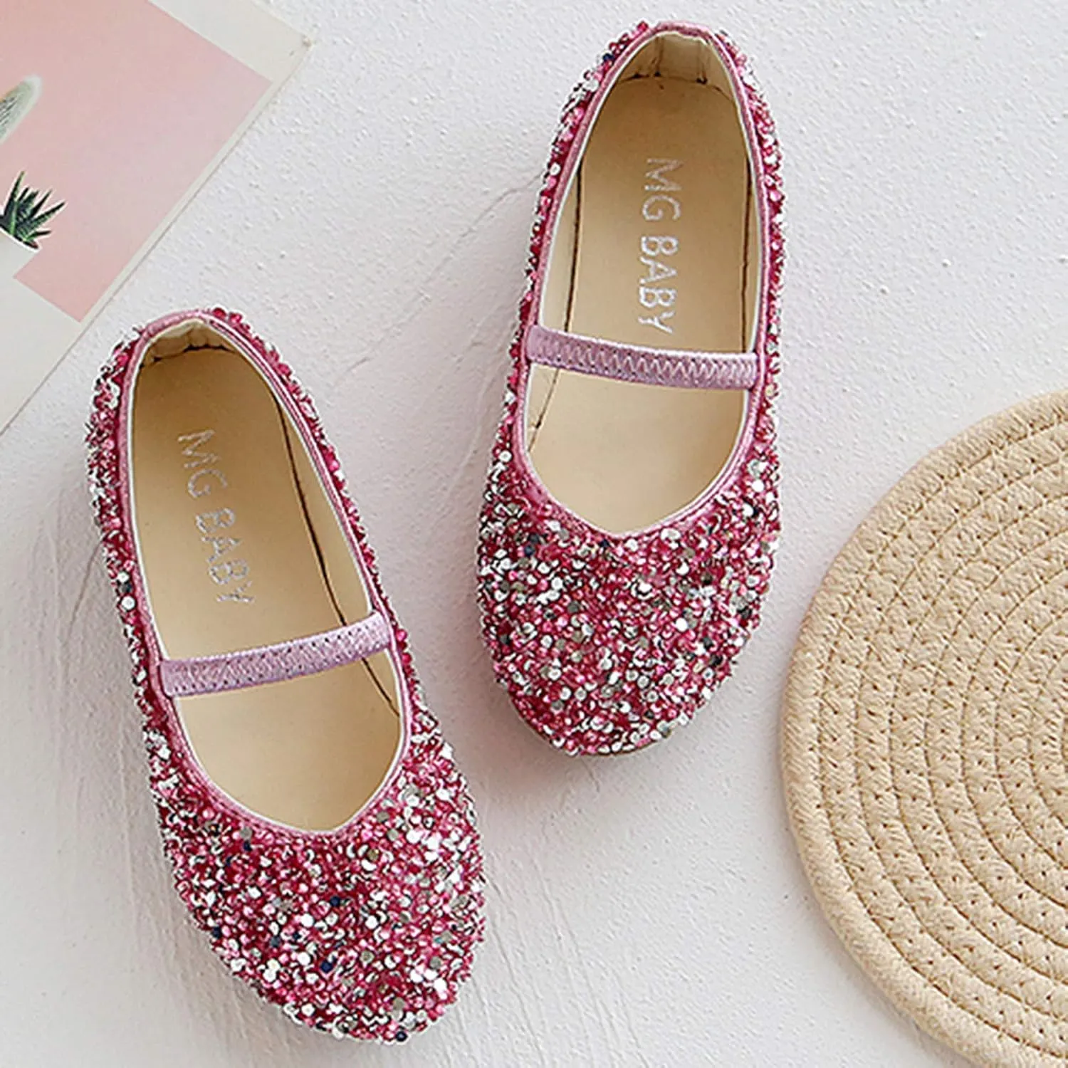 Baby Shoes Baby Sequined Shoes Dance Children Bottom Girls Princess Leather Soft Shoes Baby Shoes Cute