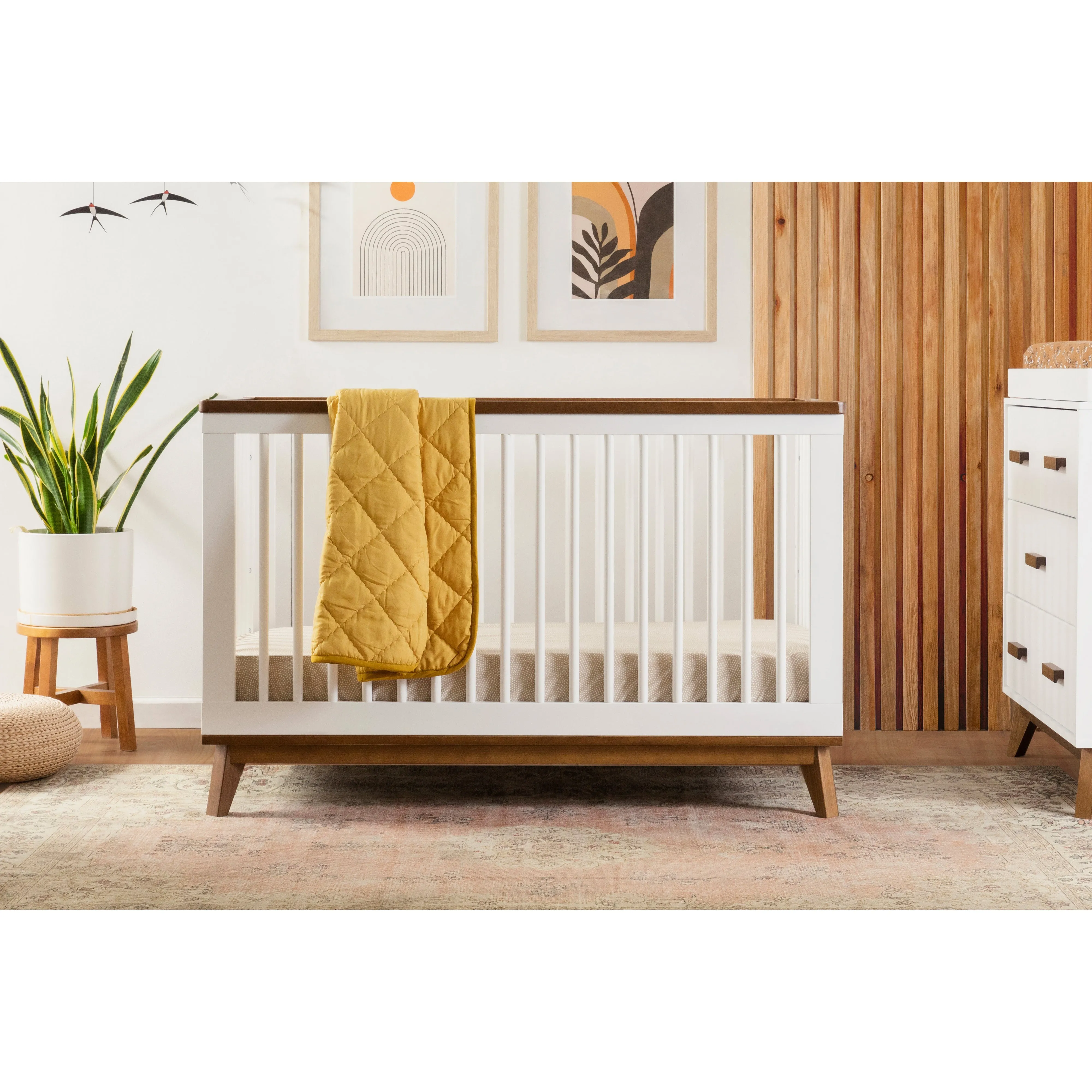 Babyletto Scoot 3-in-1 Convertible Crib with Toddler Bed Conversion Kit