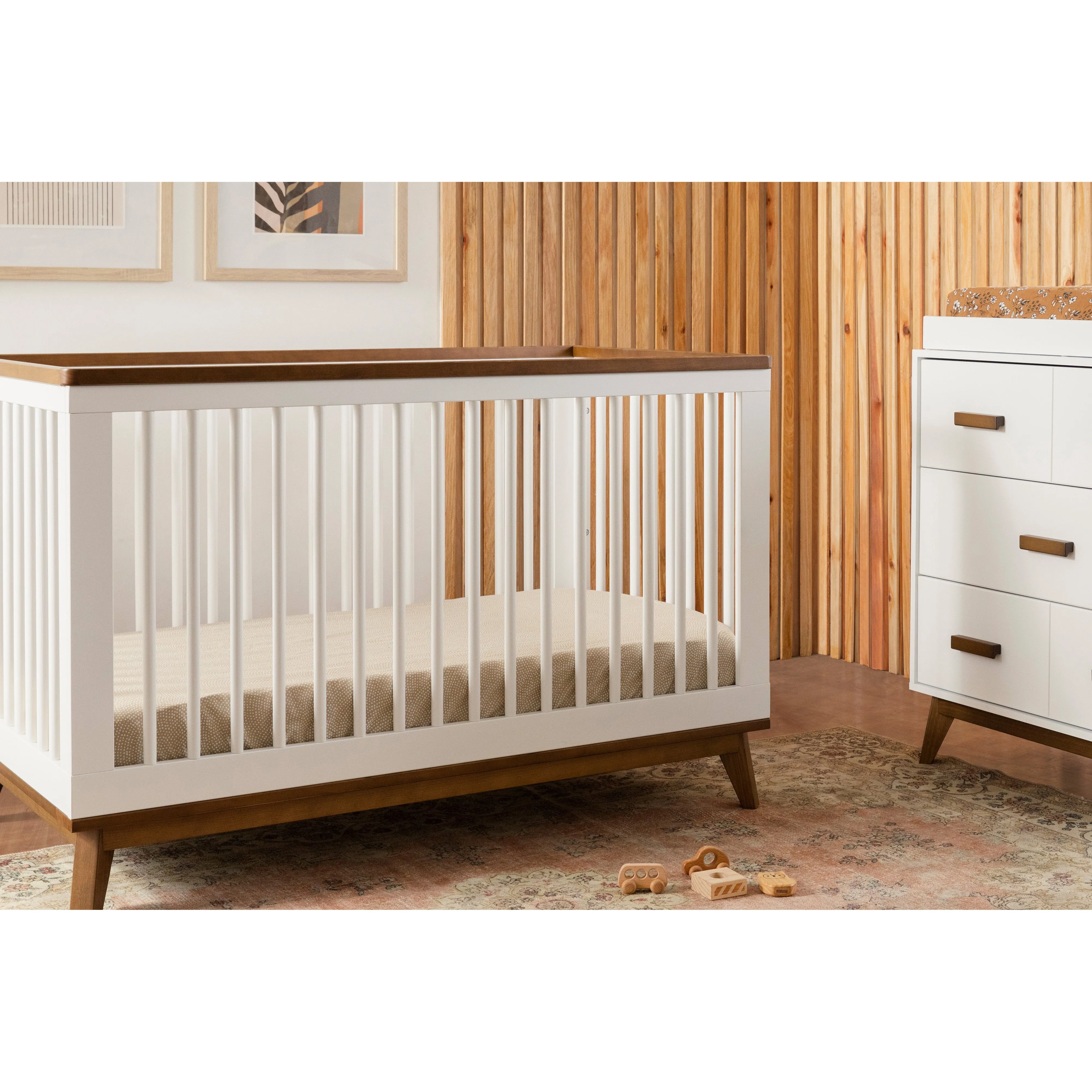 Babyletto Scoot 3-in-1 Convertible Crib with Toddler Bed Conversion Kit