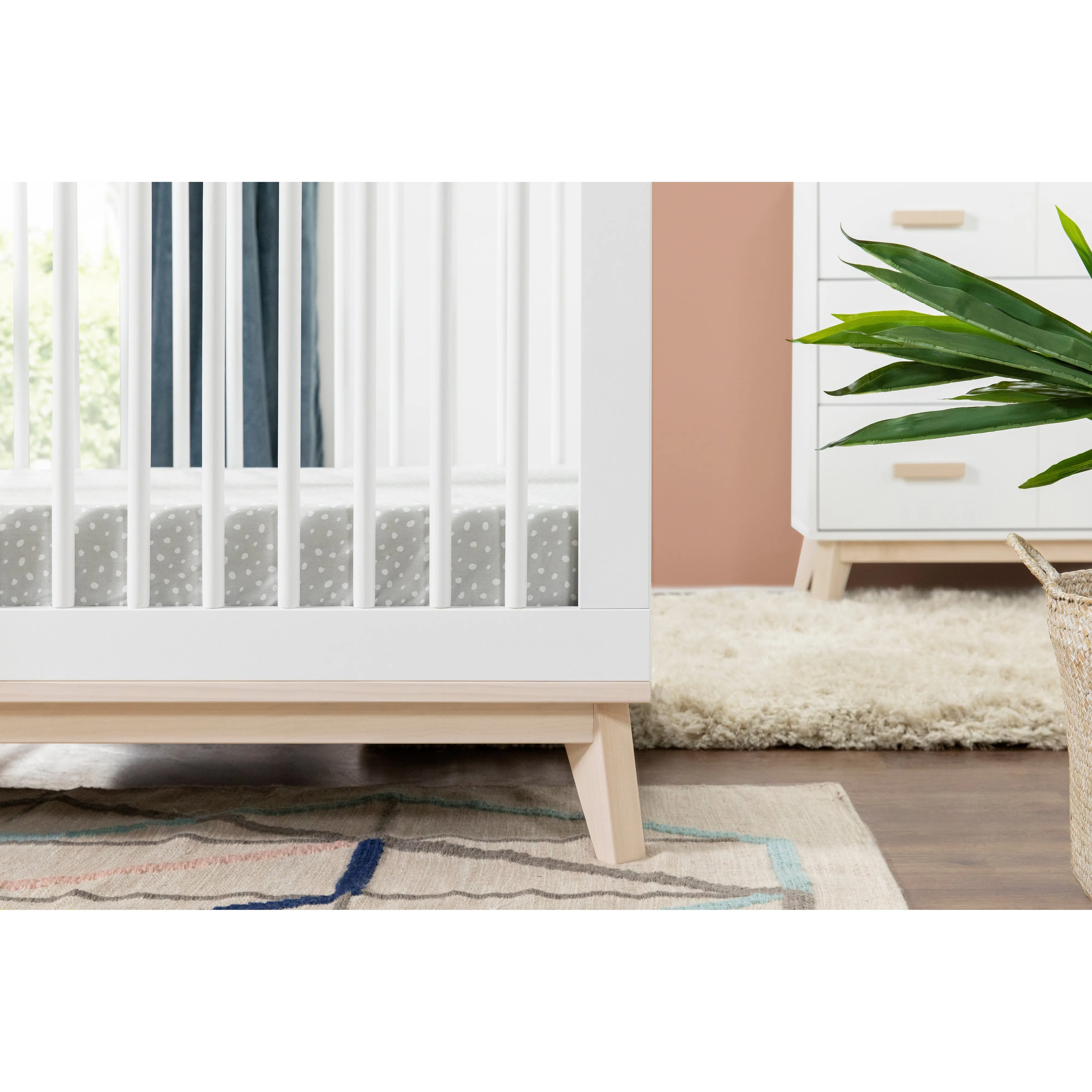 Babyletto Scoot 3-in-1 Convertible Crib with Toddler Bed Conversion Kit