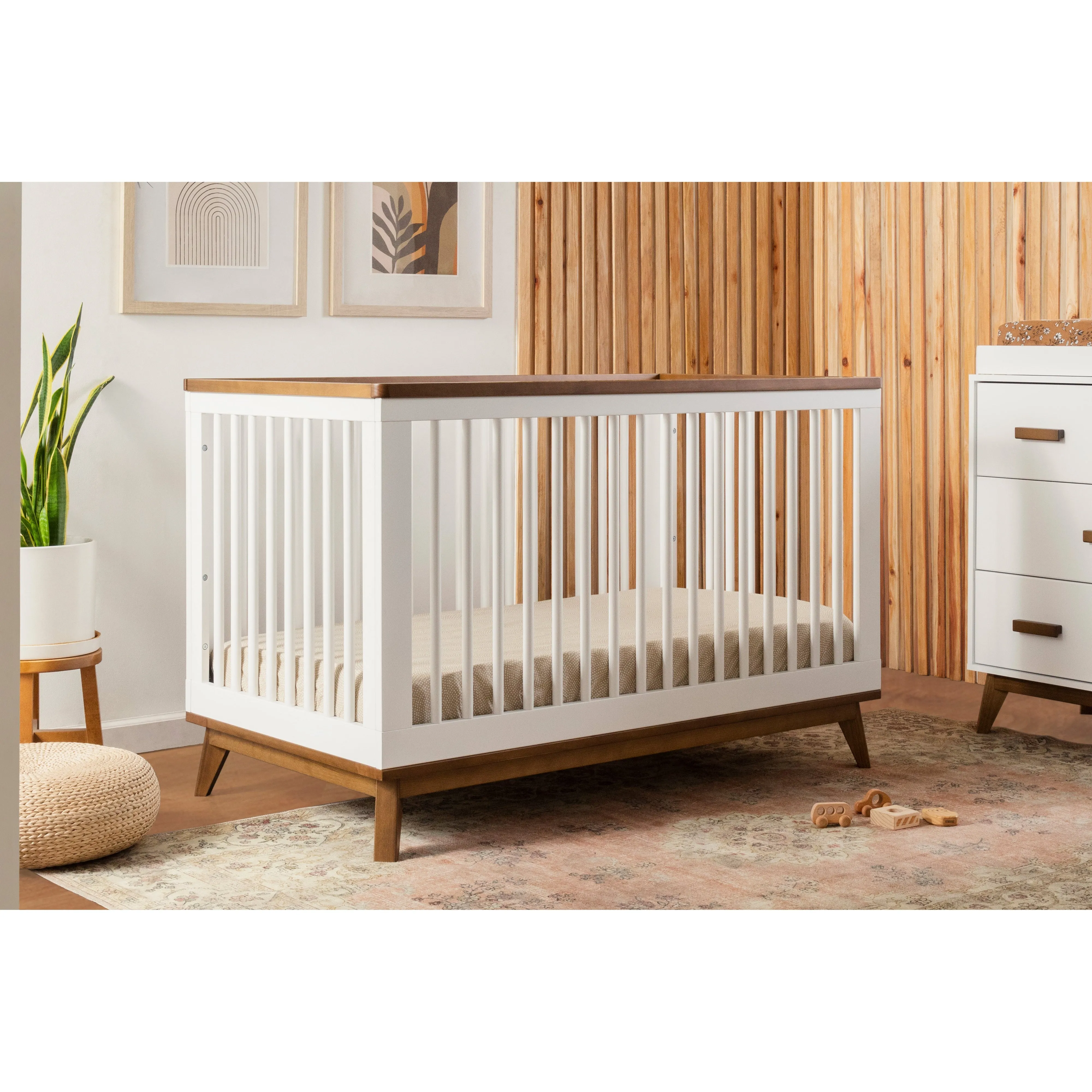 Babyletto Scoot 3-in-1 Convertible Crib with Toddler Bed Conversion Kit