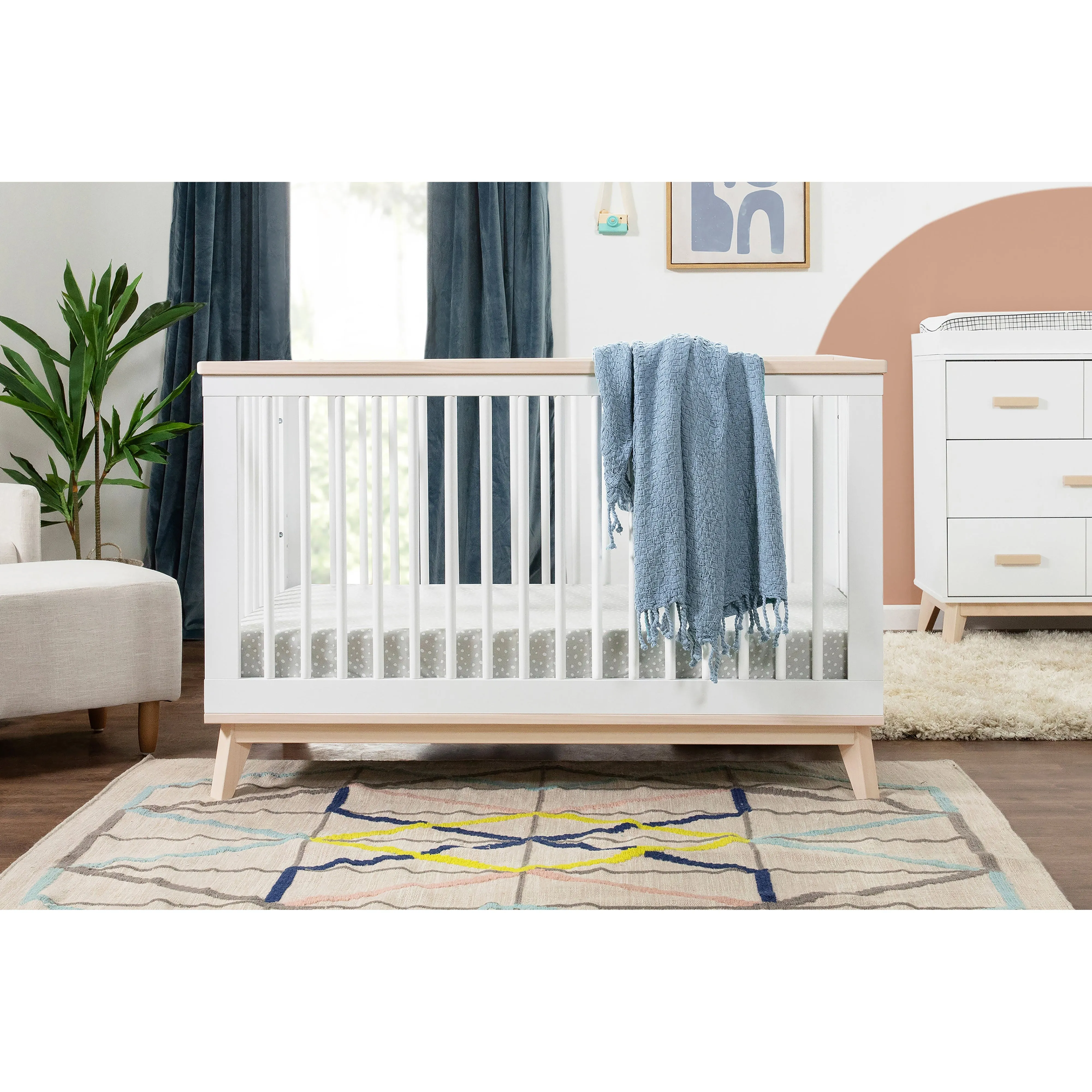 Babyletto Scoot 3-in-1 Convertible Crib with Toddler Bed Conversion Kit