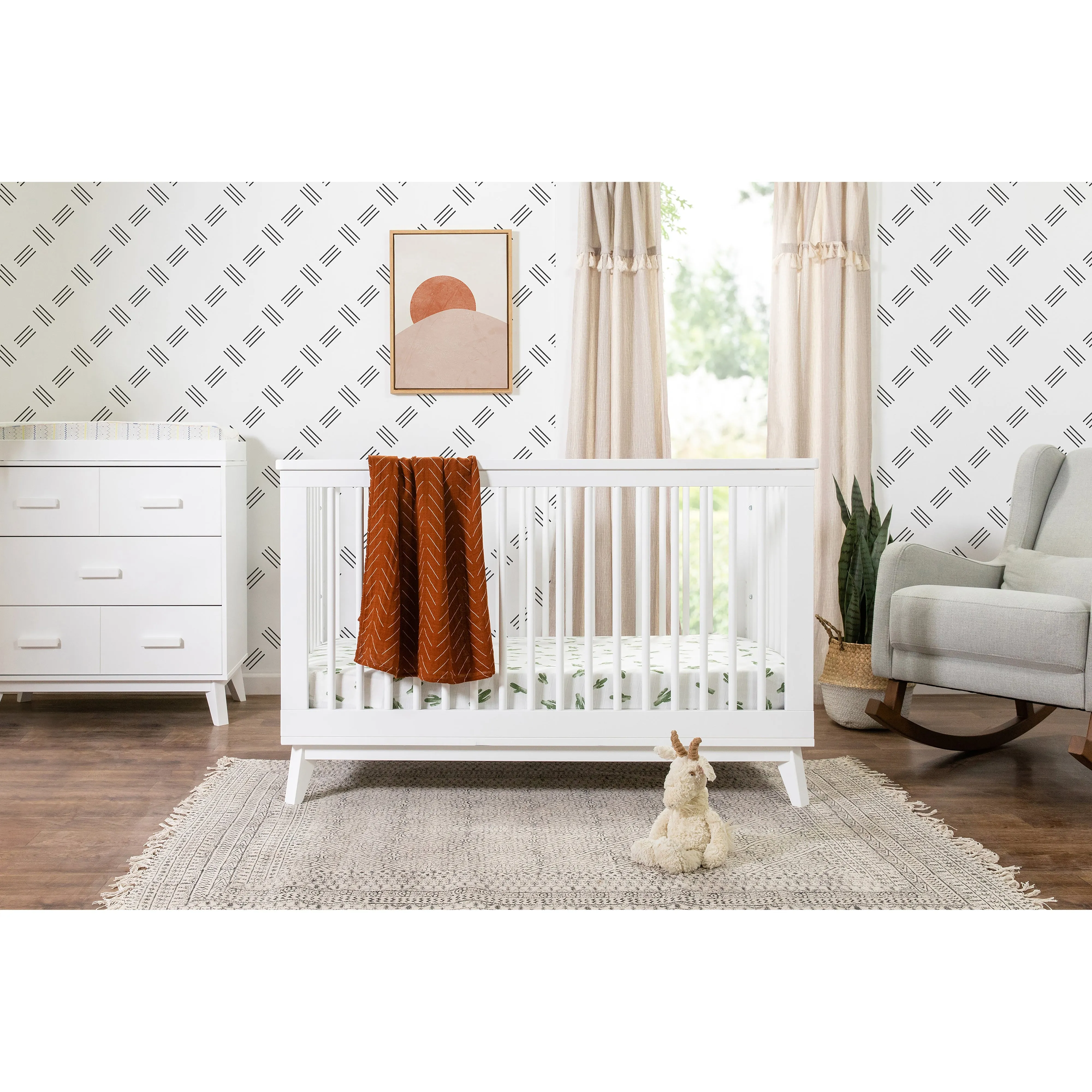 Babyletto Scoot 3-in-1 Convertible Crib with Toddler Bed Conversion Kit