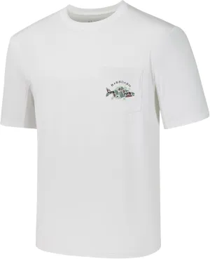 BASSDASH Mens UPF 50  Fishing Graphic T-Shirts Pocket Short Sleeve Shirt Quick Dry UV Sun Protection Casual Outdoor FS46M