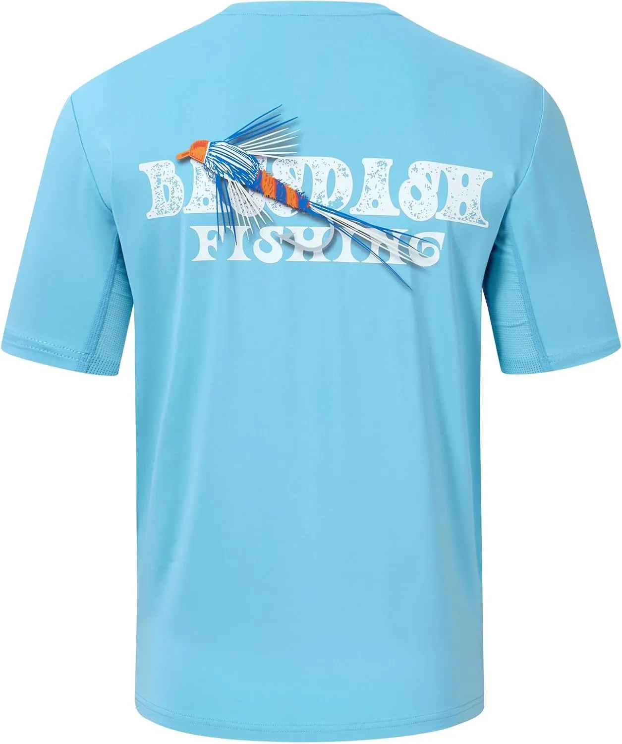 BASSDASH Mens UPF 50  Fishing Graphic T-Shirts Pocket Short Sleeve Shirt Quick Dry UV Sun Protection Casual Outdoor FS46M