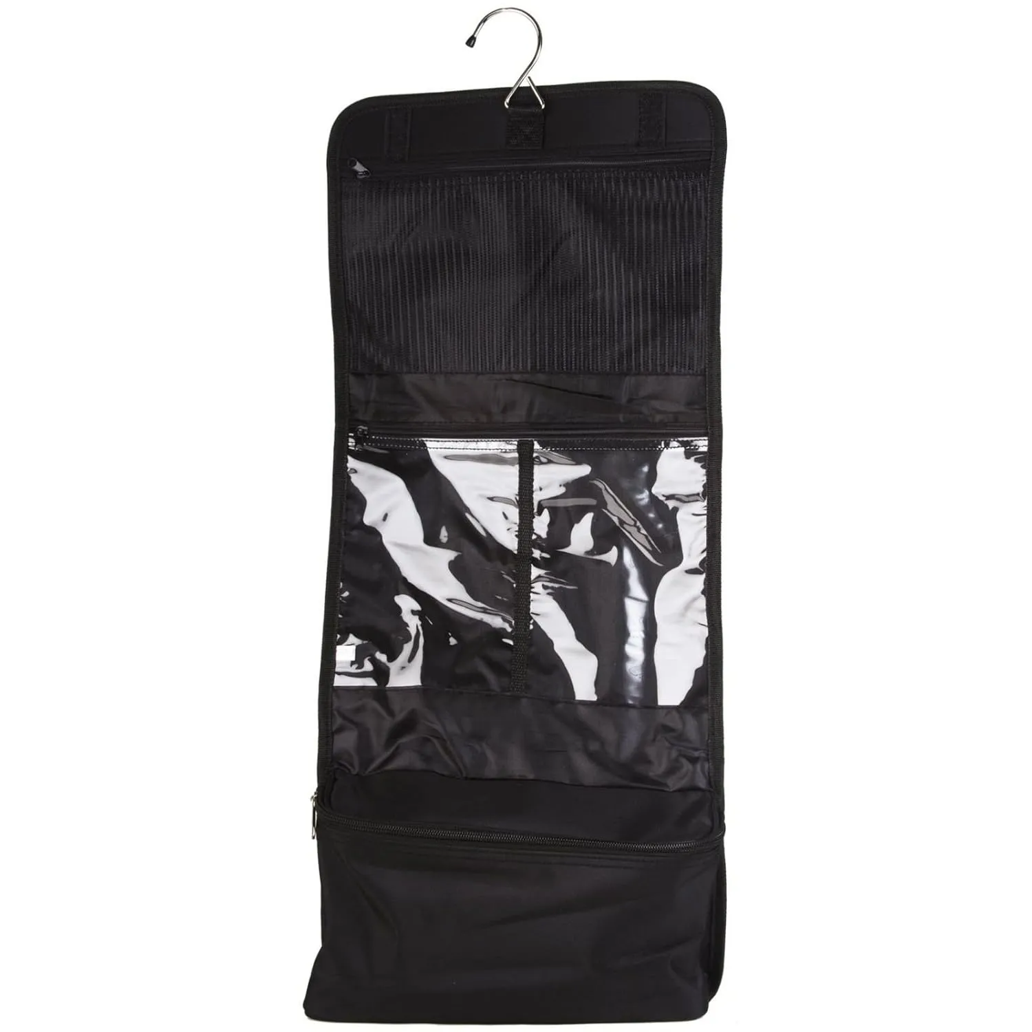 Black Canvas Cosmetic Makeup Hanging Bag