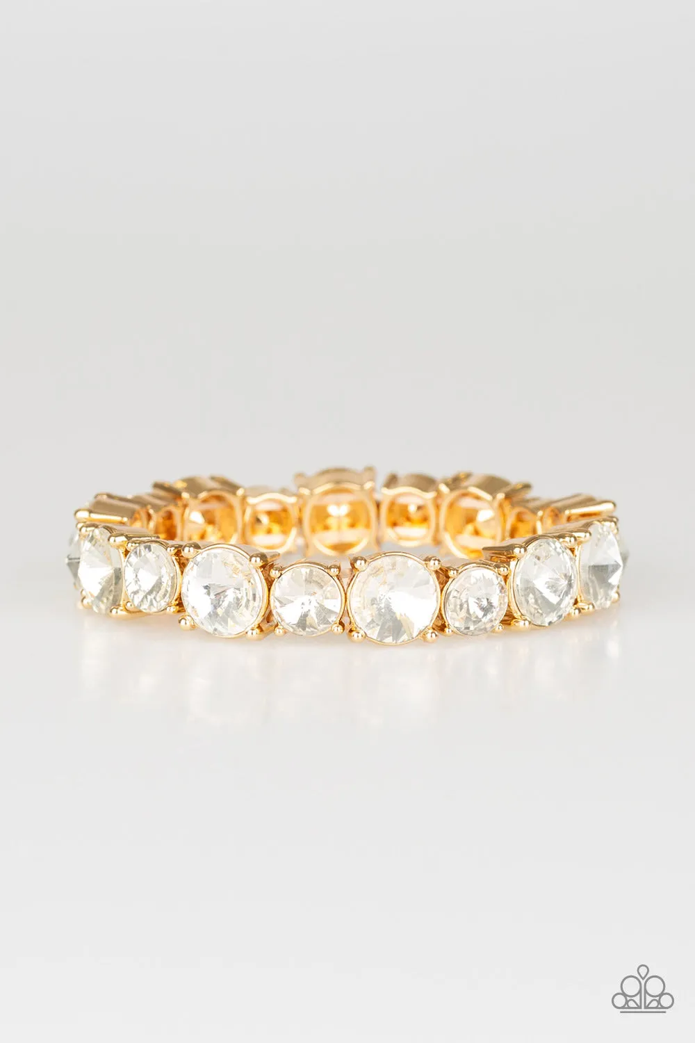 Born To Bedazzle - Gold Paparazzi Bracelet