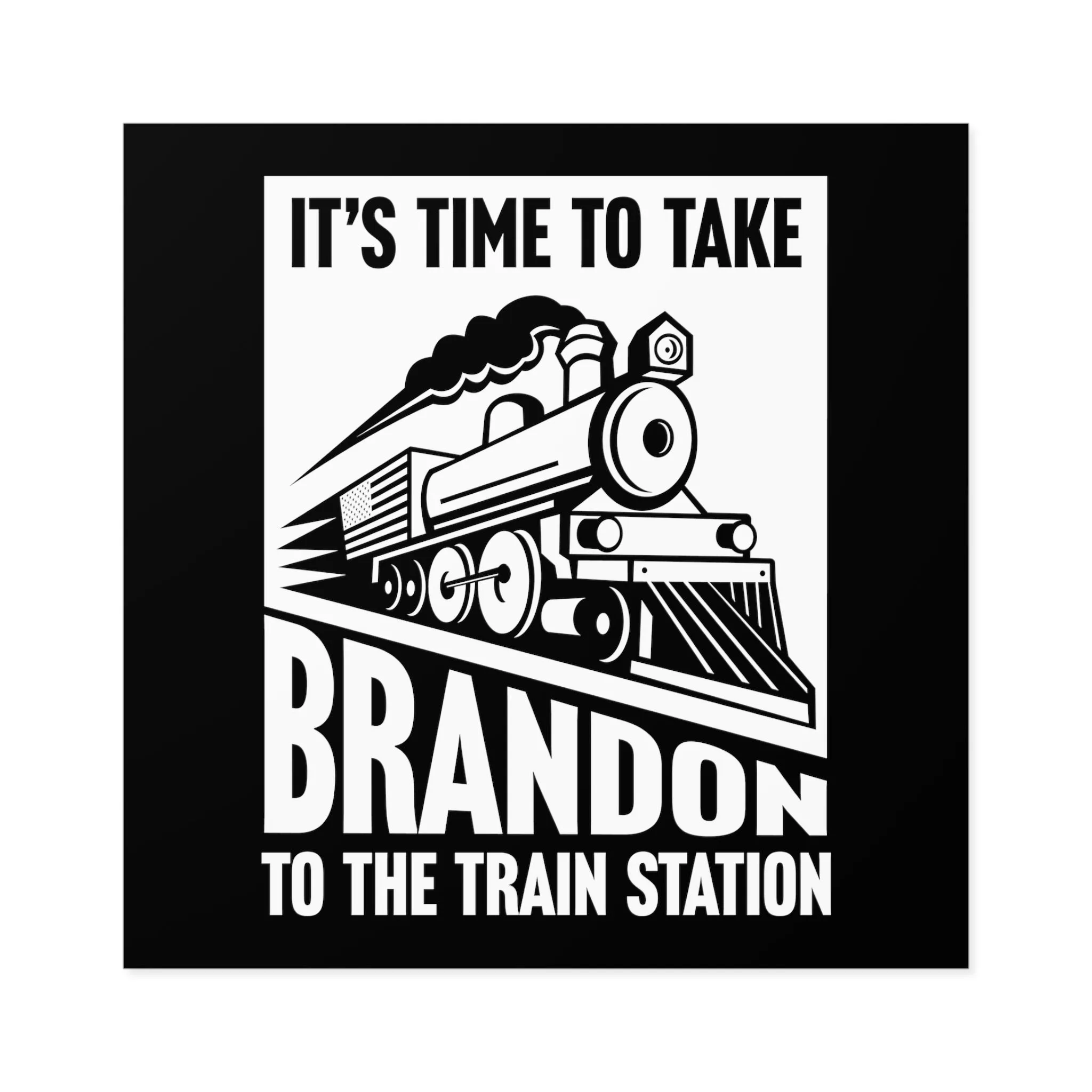 Brandon Train Station Sticker (Indoor\Outdoor)
