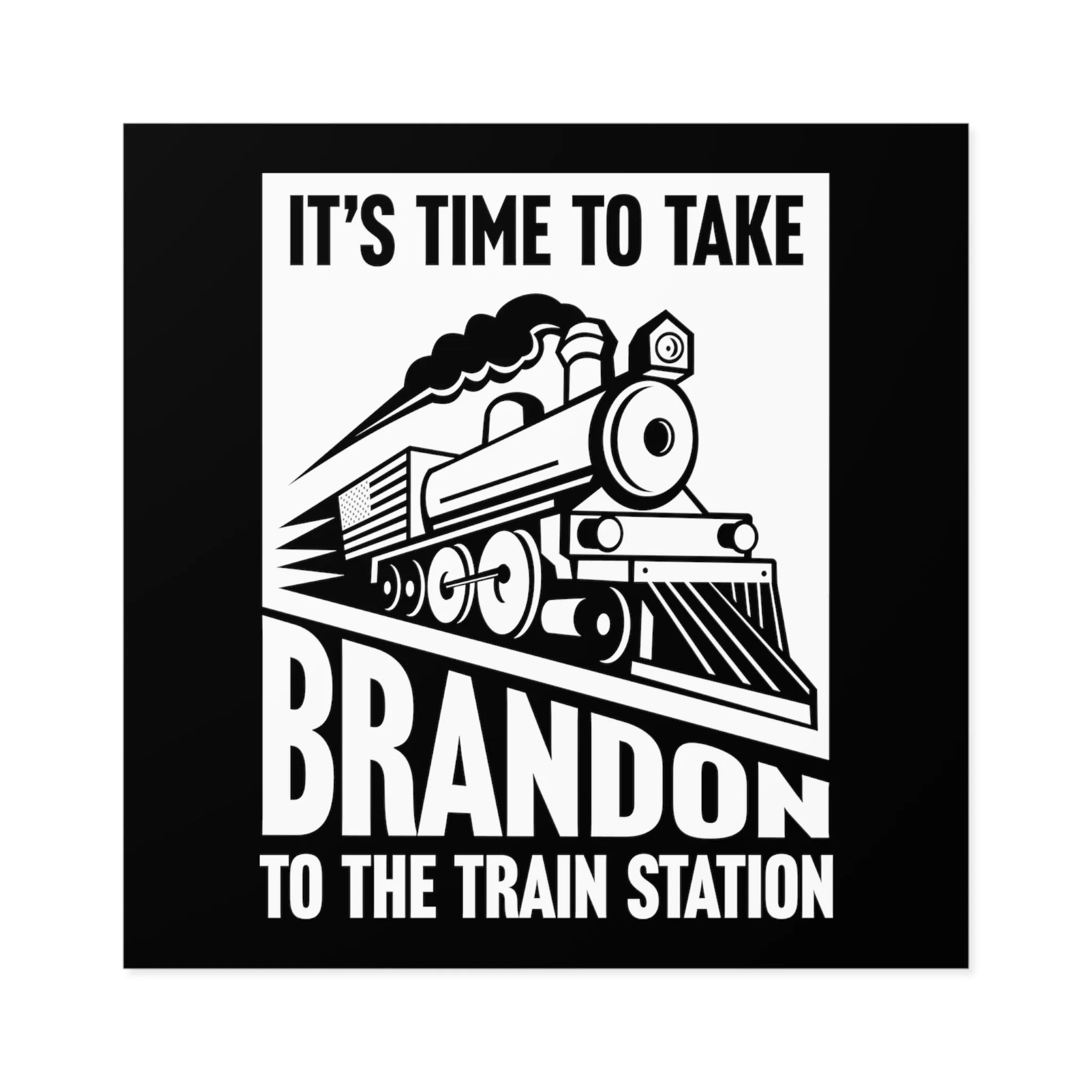 Brandon Train Station Sticker (Indoor\Outdoor)