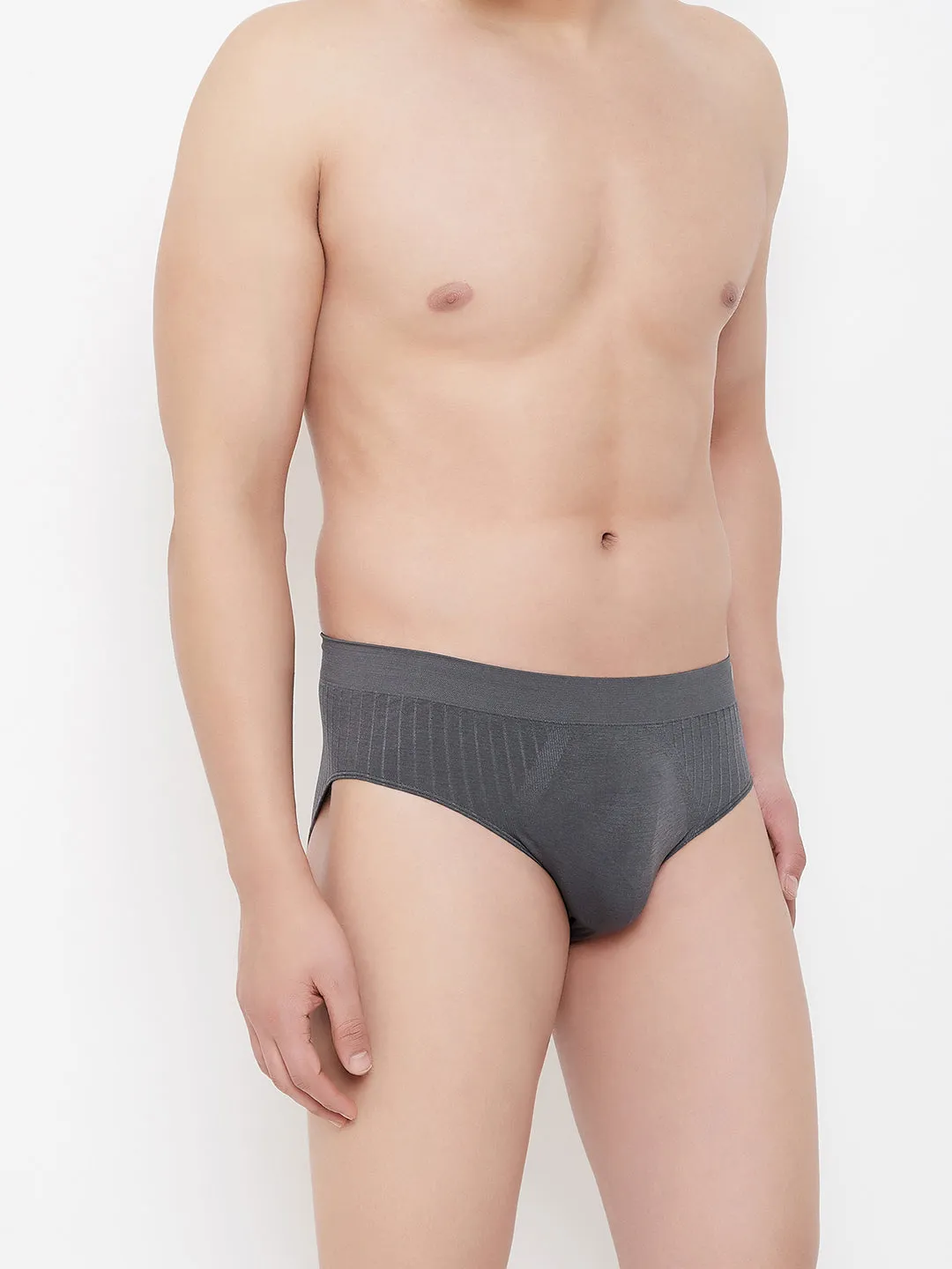C9 Airwear Seamless Brief For Men's - Charcoal