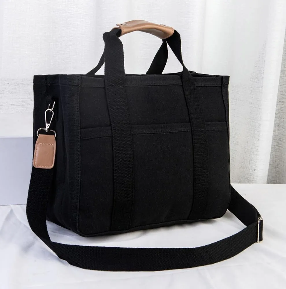 Canvas Tote Bag for Women Large Shoulder Crossbody Bag Purses Casual Canvas Hobo Bags Top Handle Handbags