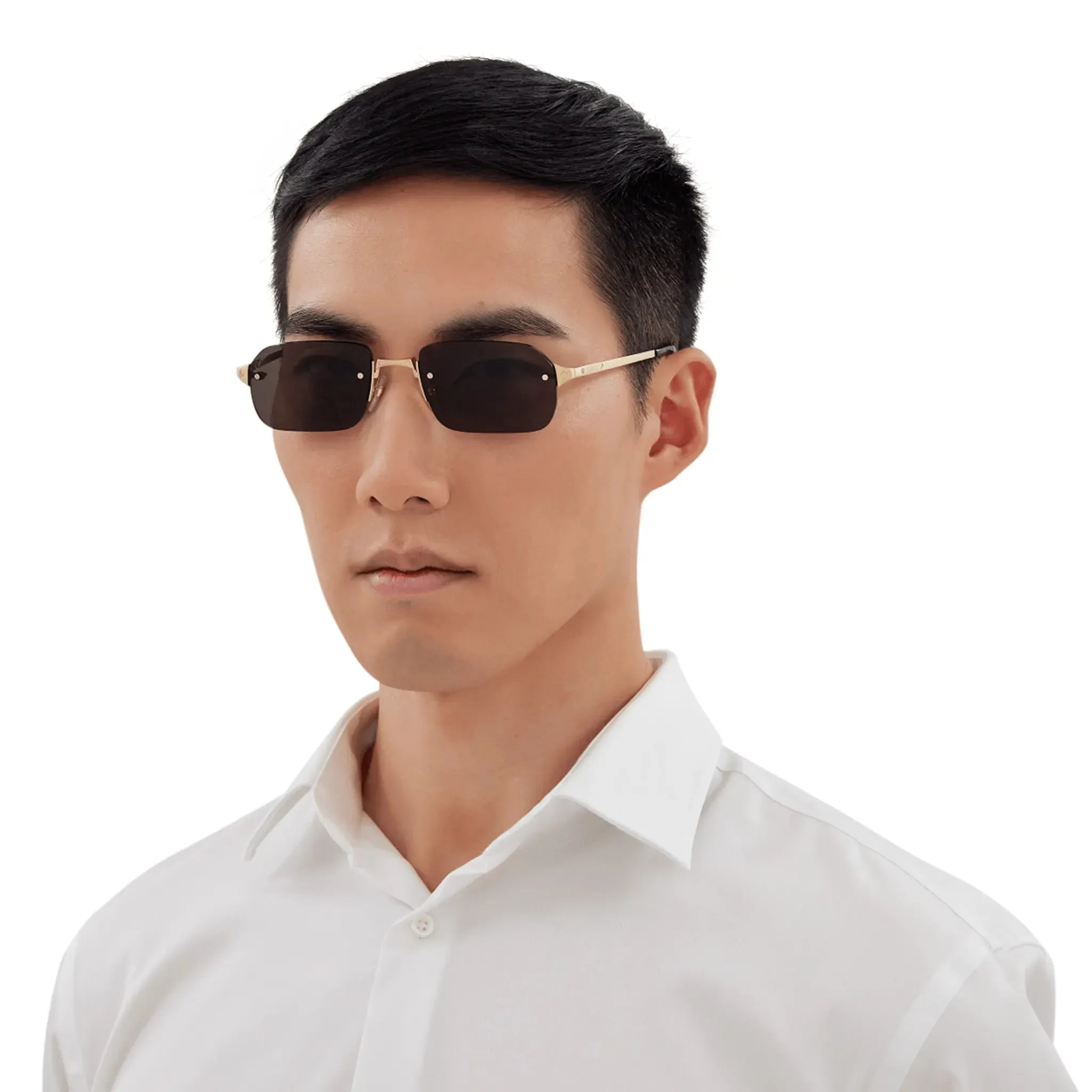 Cartier Eyewear CT0460S-001 Gold Grey Sunglasses