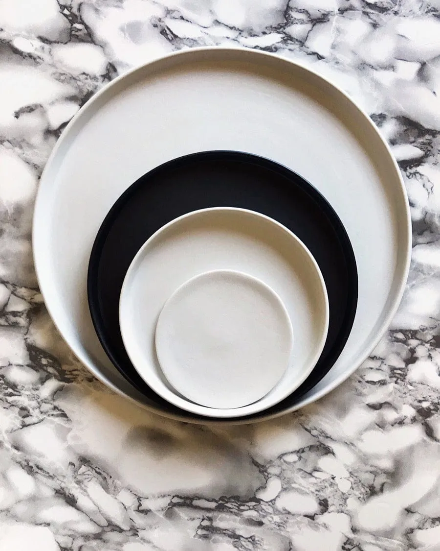 Casa Cubista White Matte Tableware - Plates and Bowls