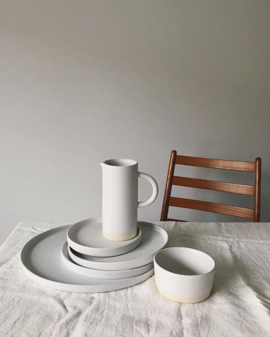 Casa Cubista White Matte Tableware - Plates and Bowls