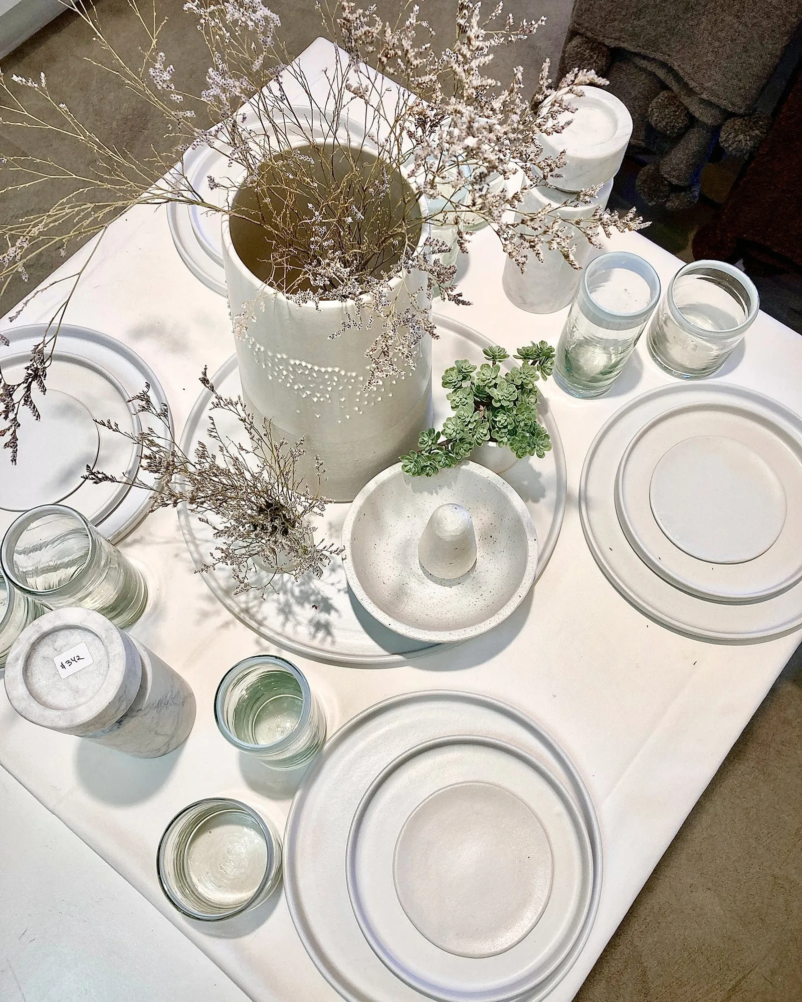 Casa Cubista White Matte Tableware - Plates and Bowls