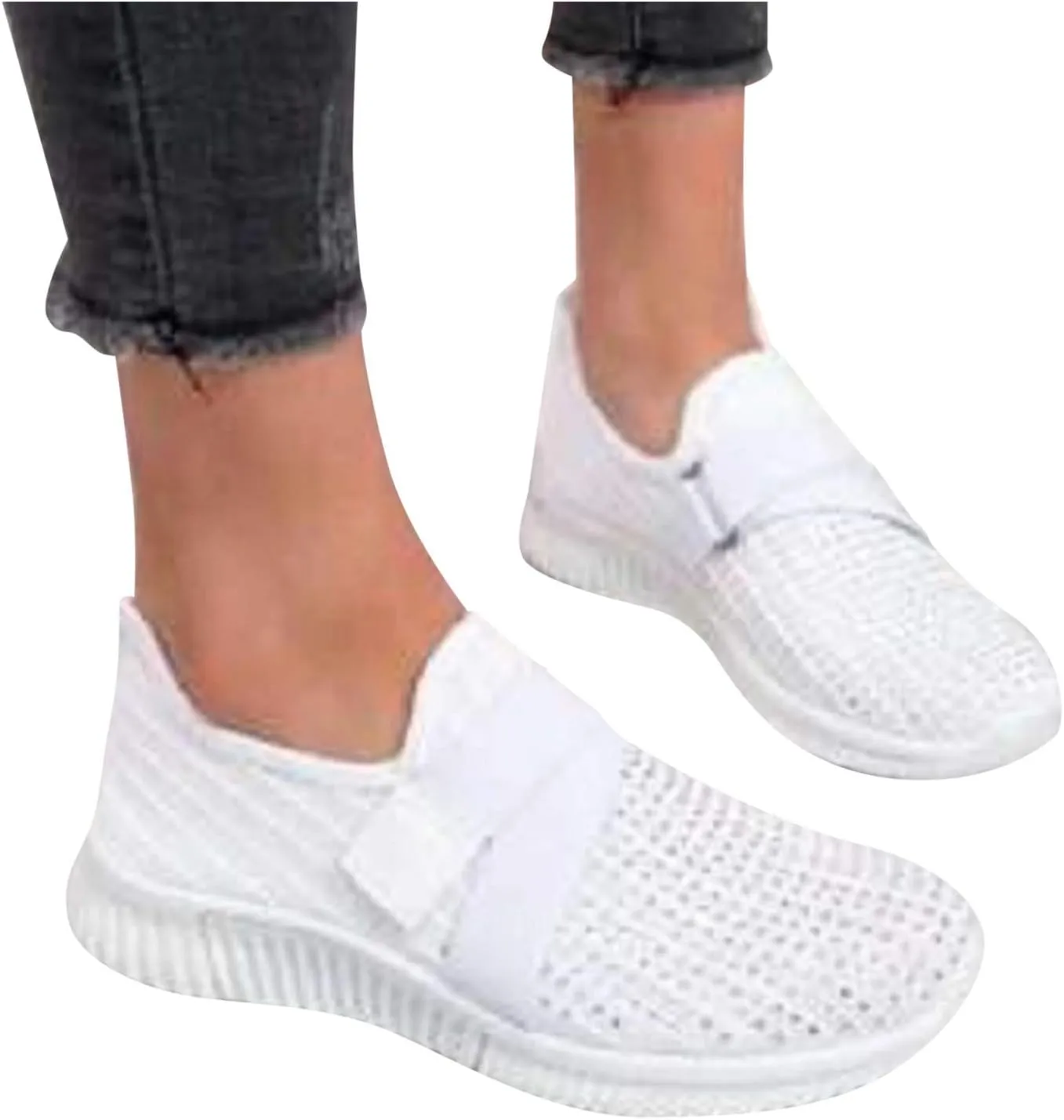 Cathalem Gym Shoes for Women Workout Memory Foam Walking Shoes Running Classic Slip On Athletic Tennis Sneakers