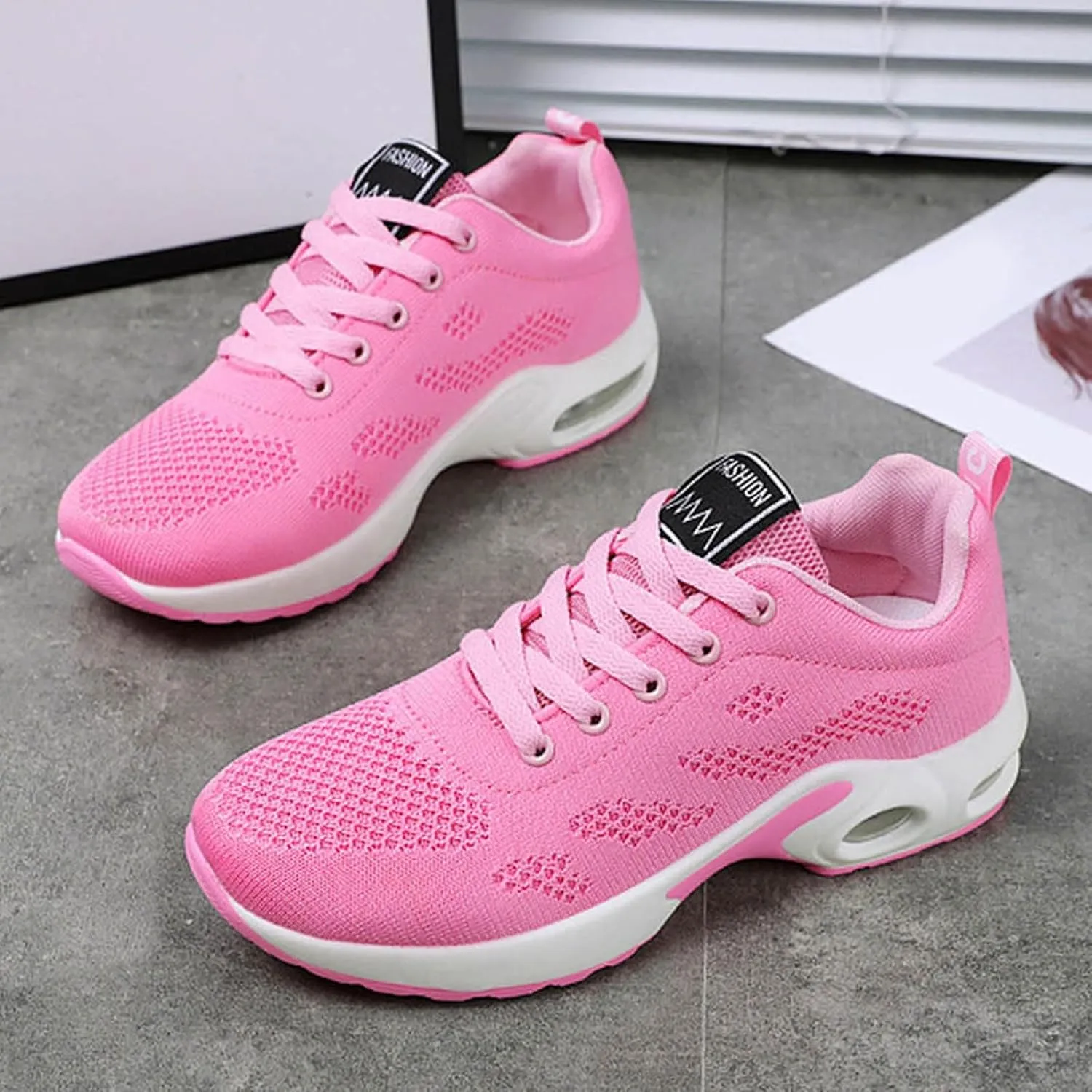 Cathalem Orthopedic Sneakers for Women,The Most Comfortable Orthopedic Shoes, Mesh Casual Breathable Knit Air Cushion Shoes