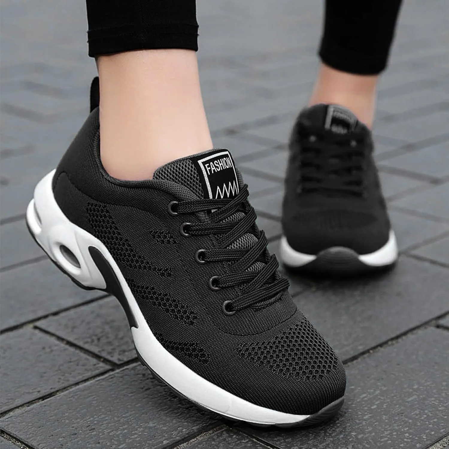 Cathalem Orthopedic Sneakers for Women,The Most Comfortable Orthopedic Shoes, Mesh Casual Breathable Knit Air Cushion Shoes