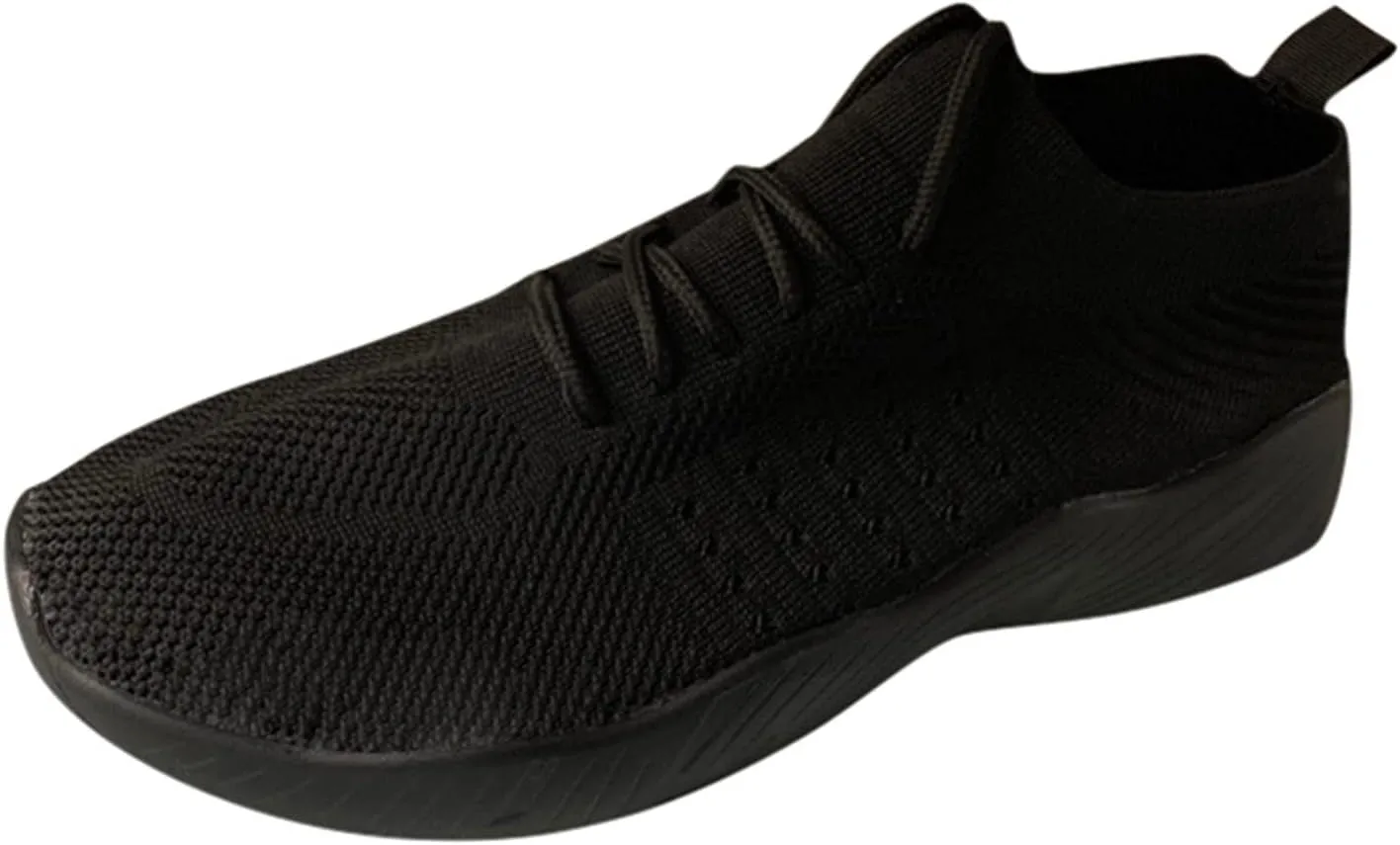 Cathalem Walking Shoes for Women Walking Shoes Slip on Sneakers Fashion Platform Solid Color Lace-up Sneakers