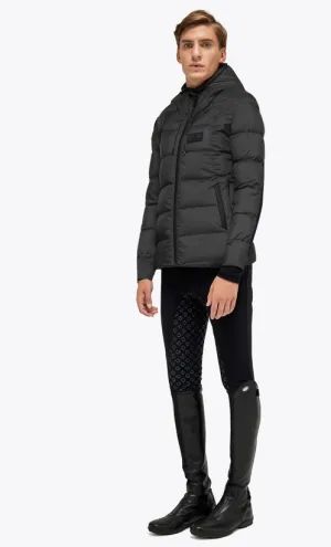 CAVALLERIA TOSCANA GEO CUT NYLON HOODED PUFFER MENS JACKET