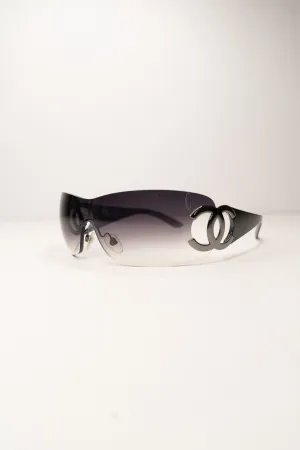 Chanel Black Mask Sunglasses