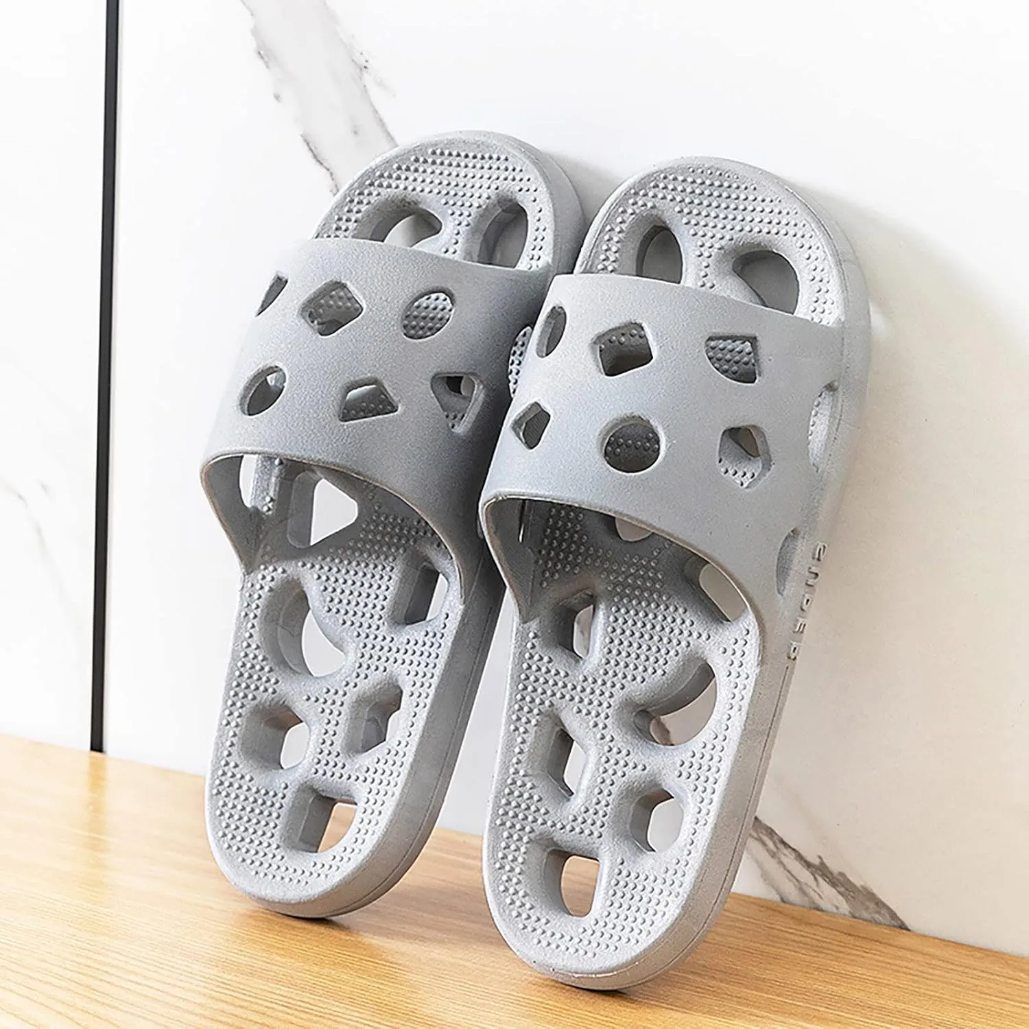 Cloud Slides Mens Shower Shoes Bathroom Slippers Slides for Men Women Slippers for Home Shower Shoes with Drainage Holes
