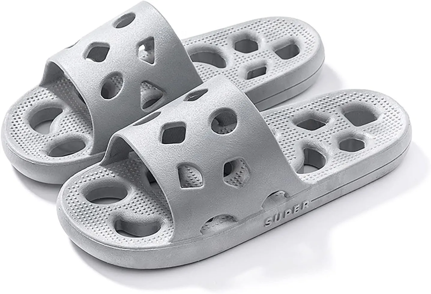 Cloud Slides Mens Shower Shoes Bathroom Slippers Slides for Men Women Slippers for Home Shower Shoes with Drainage Holes