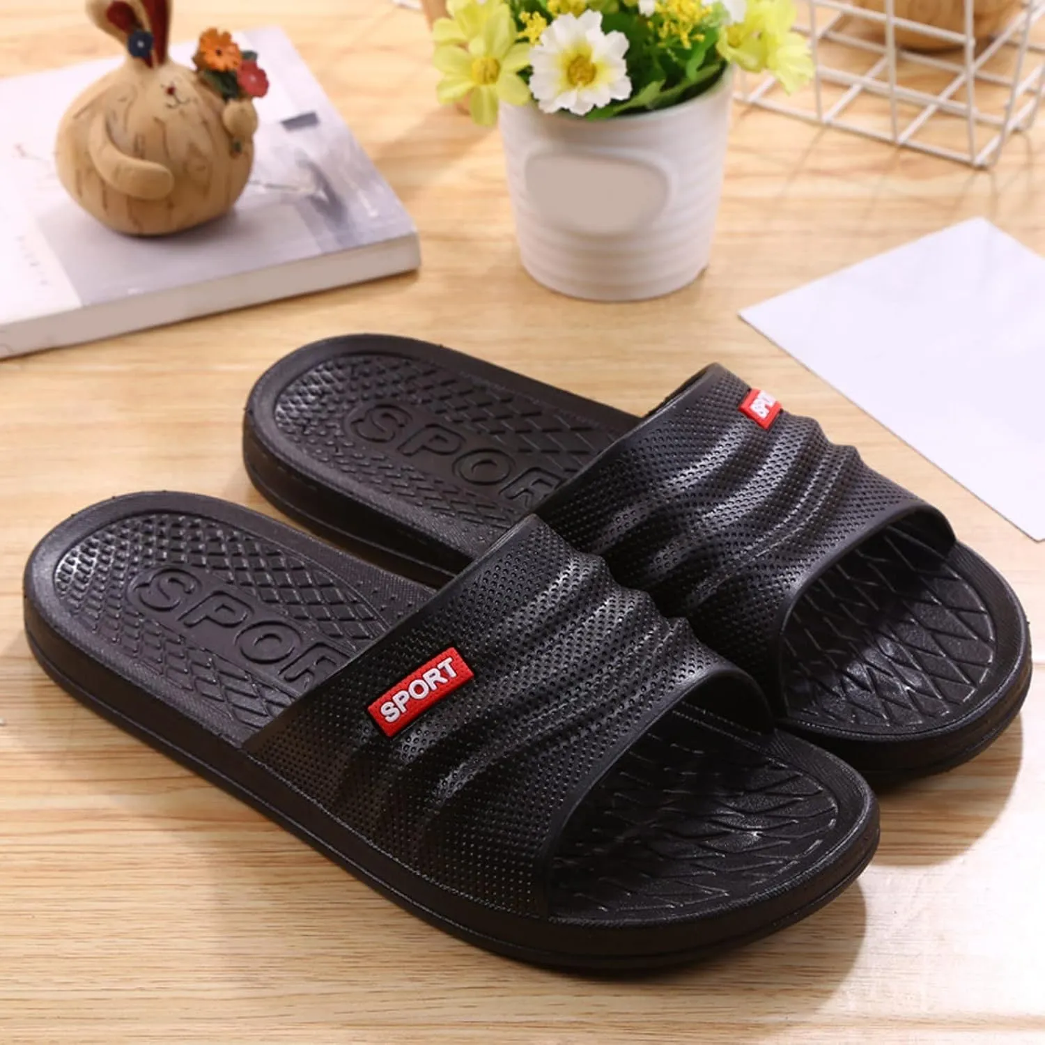 Cloud Slippers for Men Womens Slides Bathroom Slippers Men Slides for Women Lightweight Spa Public