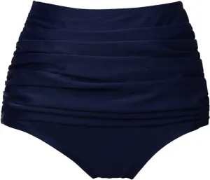 COCOPEAR Women's High Waisted Full Coverage Bikini Bottom Ruched Bathing Suit Bottoms for Women Tummy Control Swim Bottoms