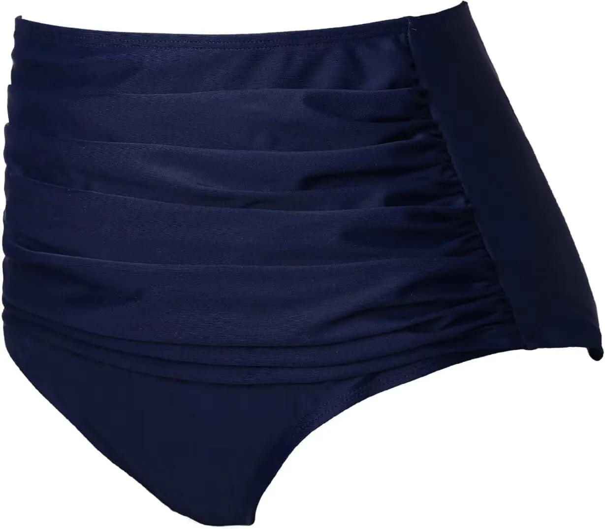 COCOPEAR Women's High Waisted Full Coverage Bikini Bottom Ruched Bathing Suit Bottoms for Women Tummy Control Swim Bottoms