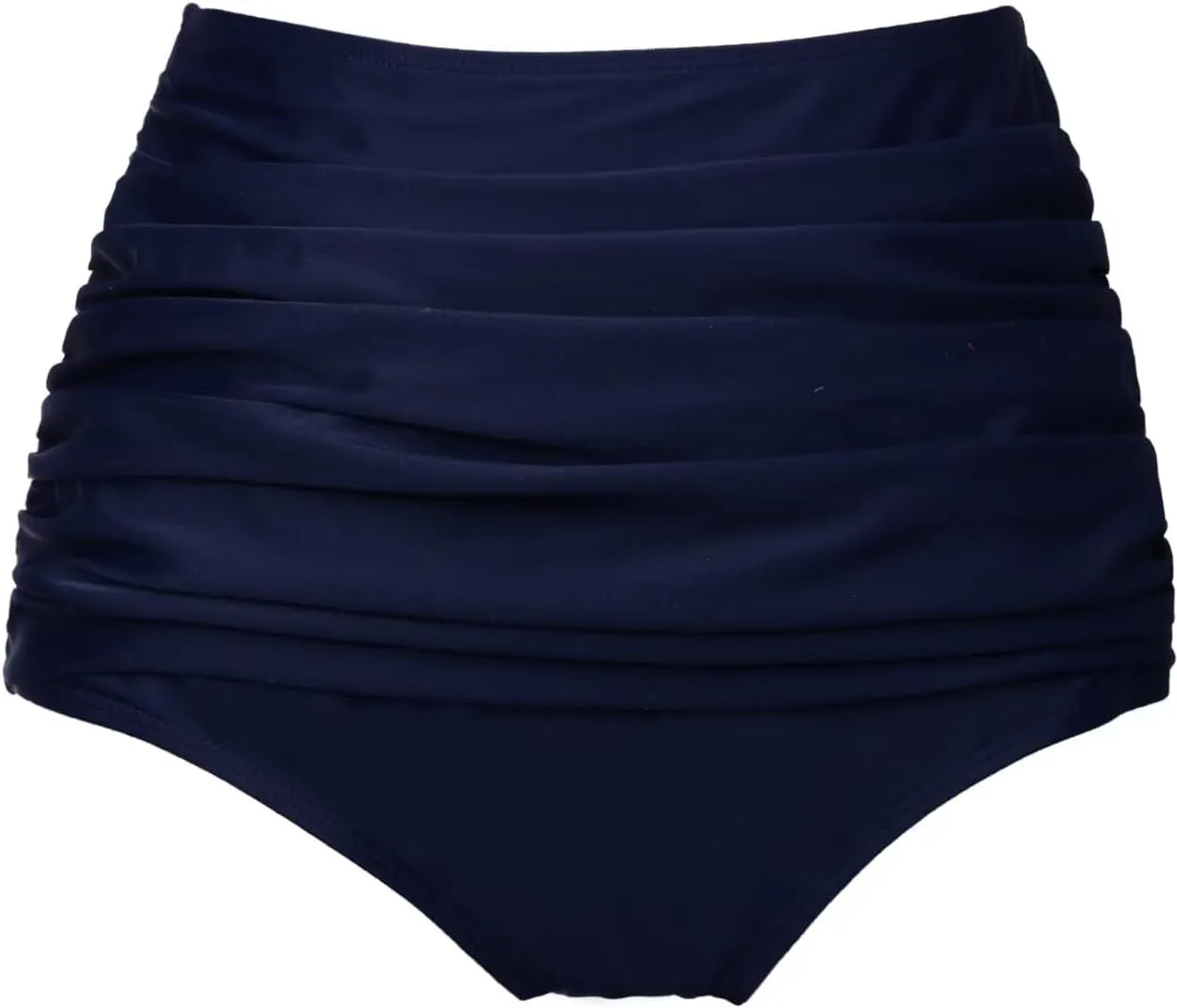 COCOPEAR Women's High Waisted Full Coverage Bikini Bottom Ruched Bathing Suit Bottoms for Women Tummy Control Swim Bottoms