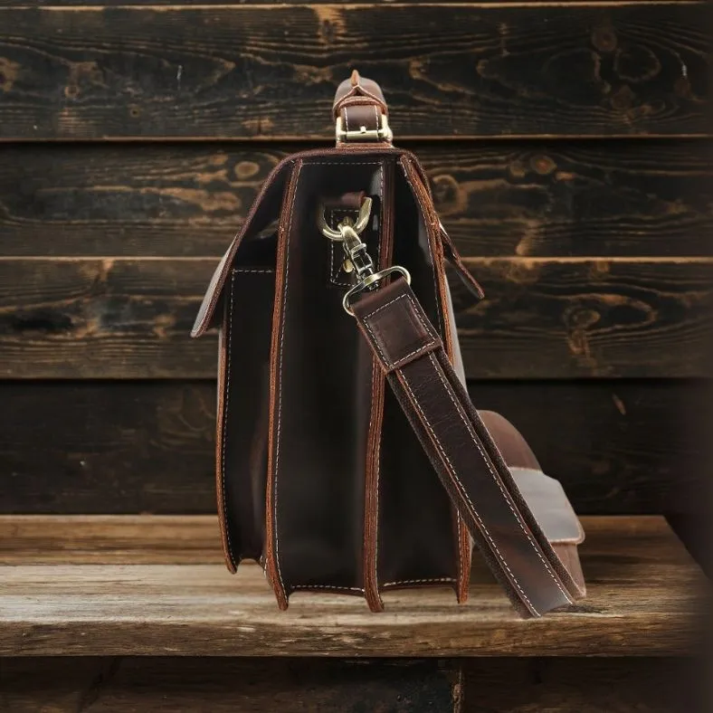 COLMAR | Brown Leather Shoulder Bag