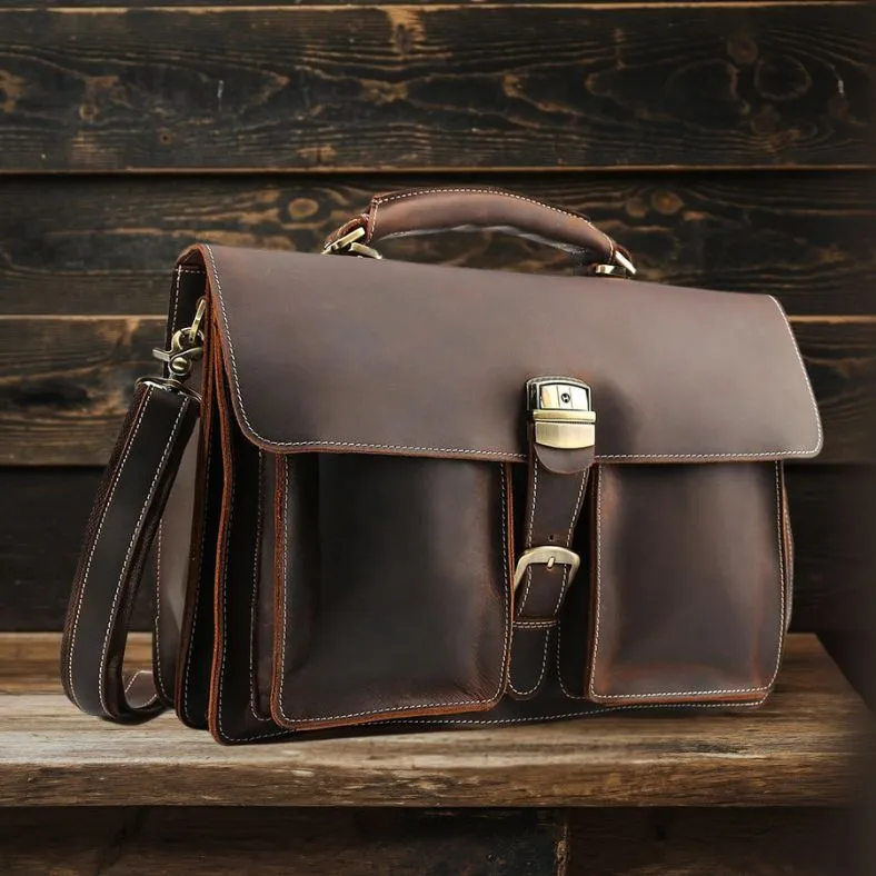 COLMAR | Brown Leather Shoulder Bag